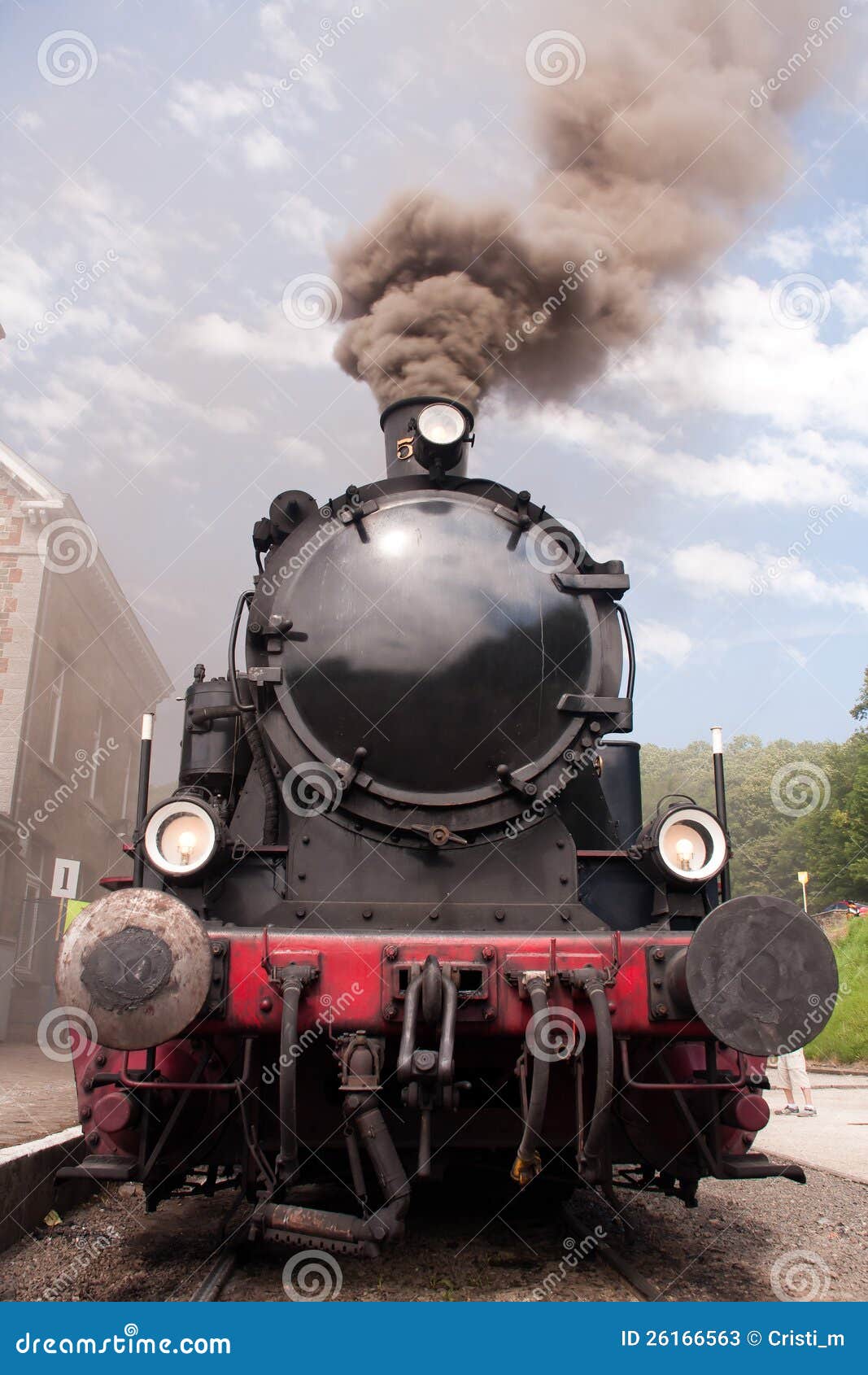 Old red engine stock photo. Image of train, locomotive - 10458302