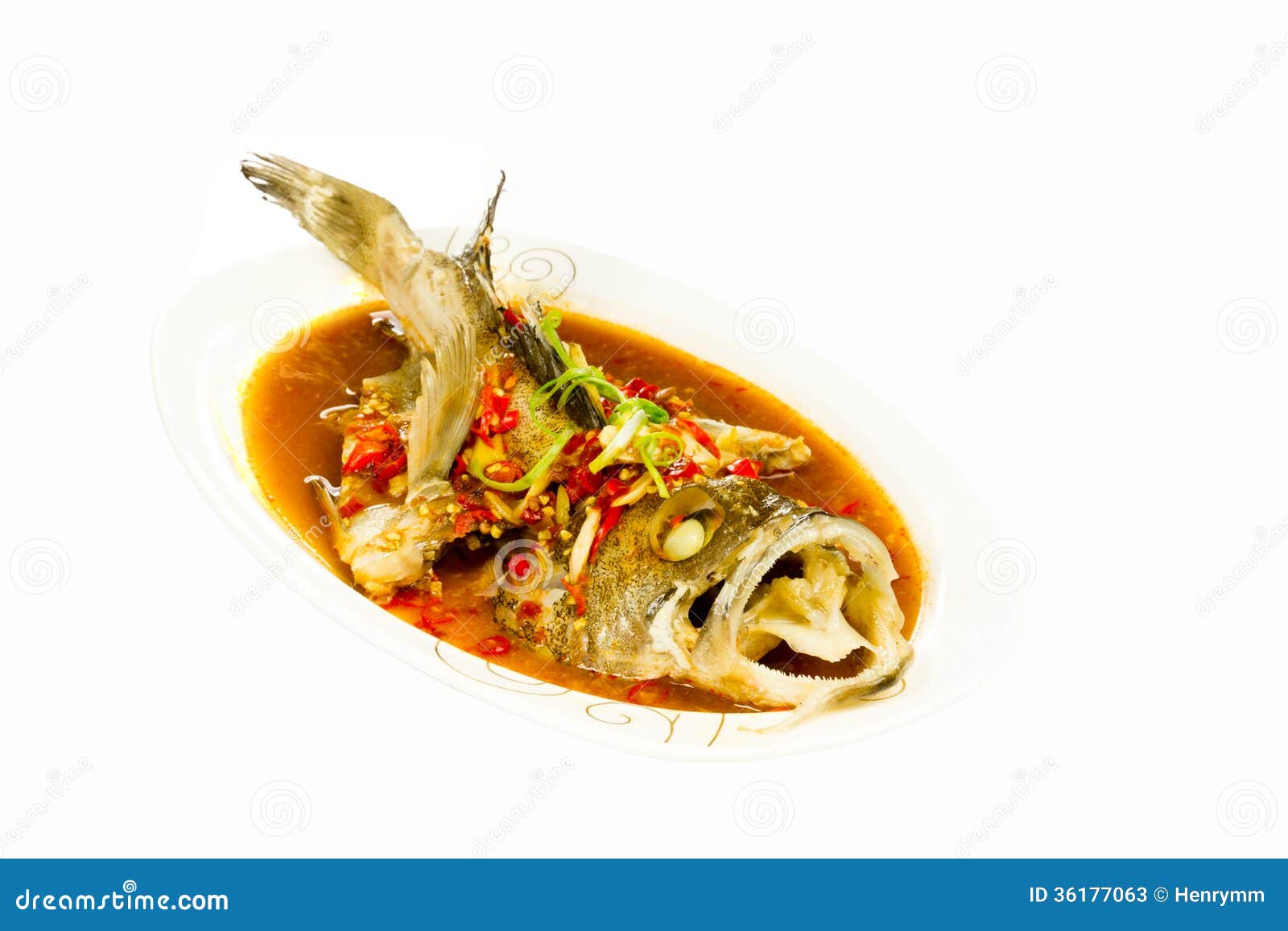 Steam fish stock image. Image of steamed, prepared, organic 36177063