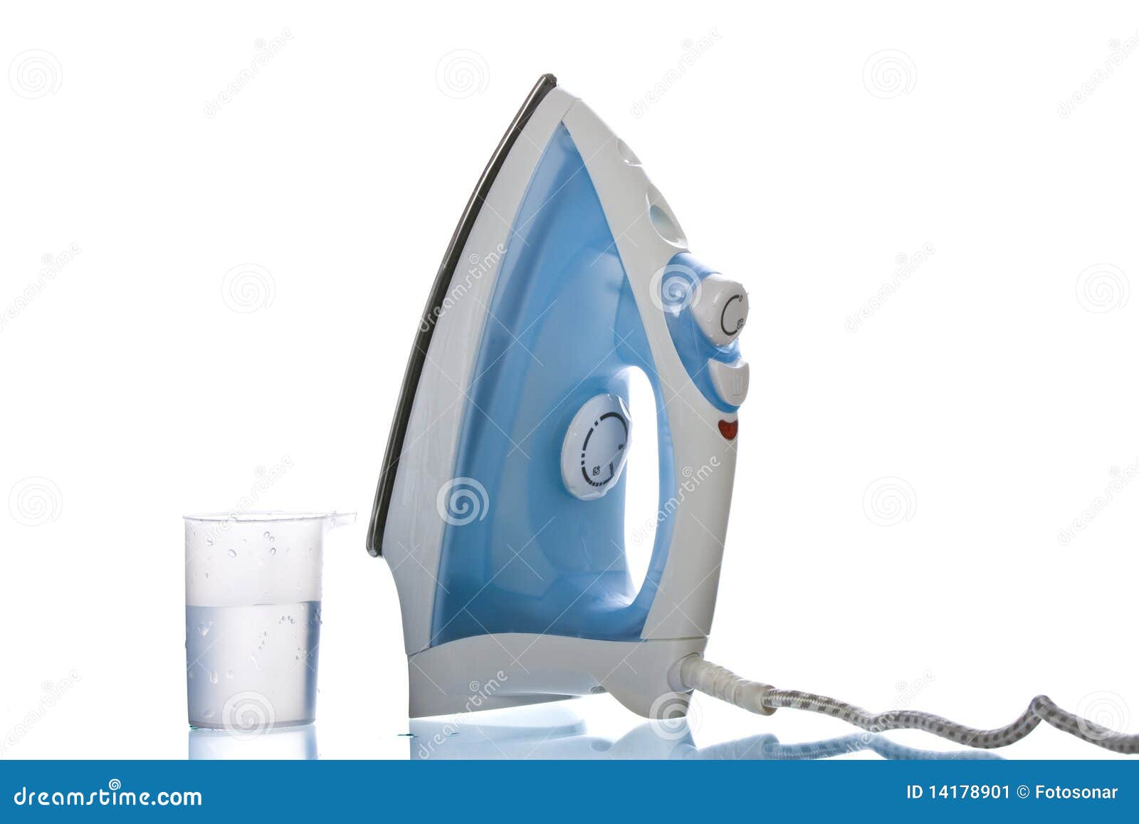 Steam Iron with a Water Tank Stock Image Image of housework, wire