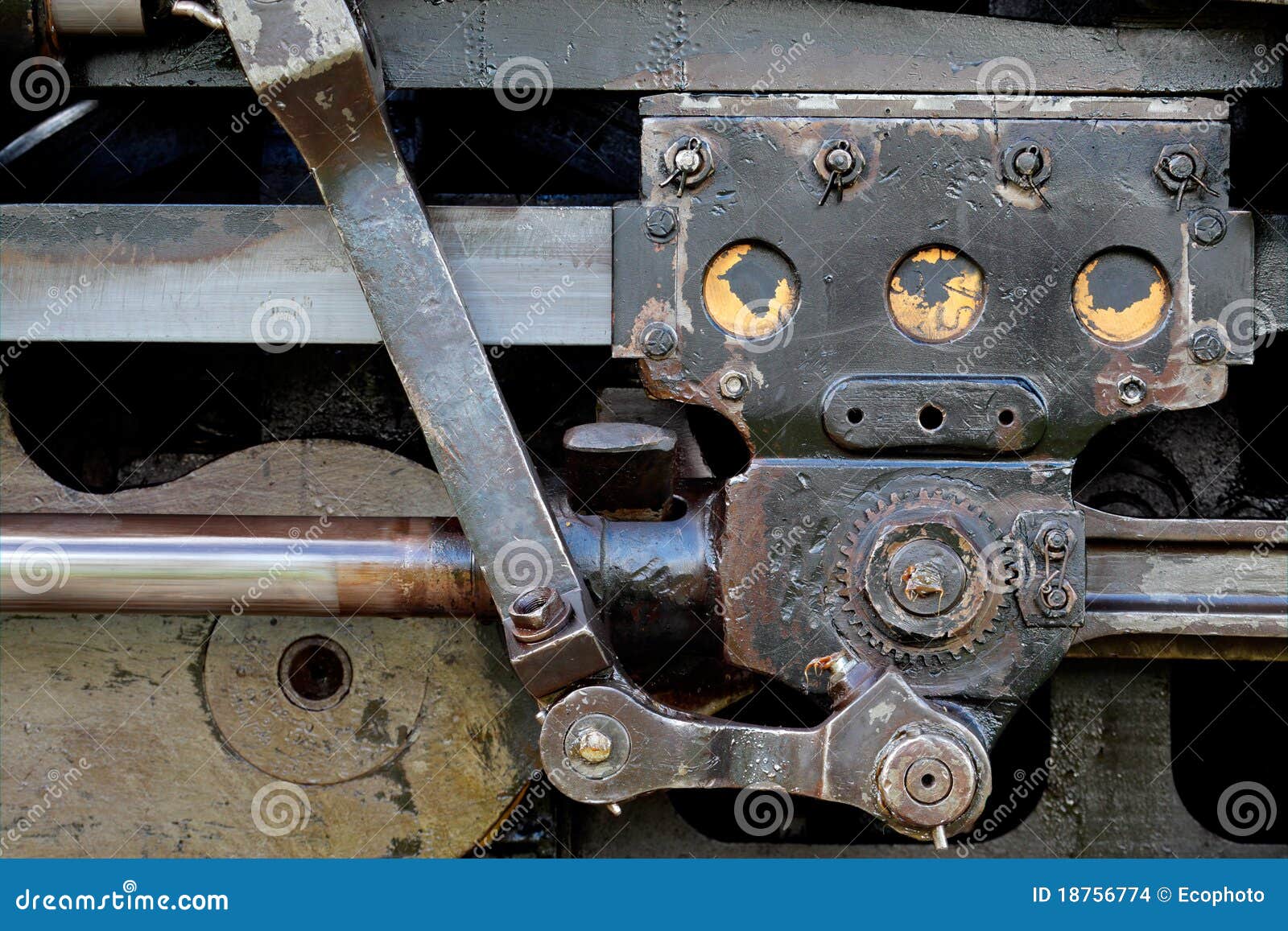 Steam Coupling Rods Stock Photo Image of black, close