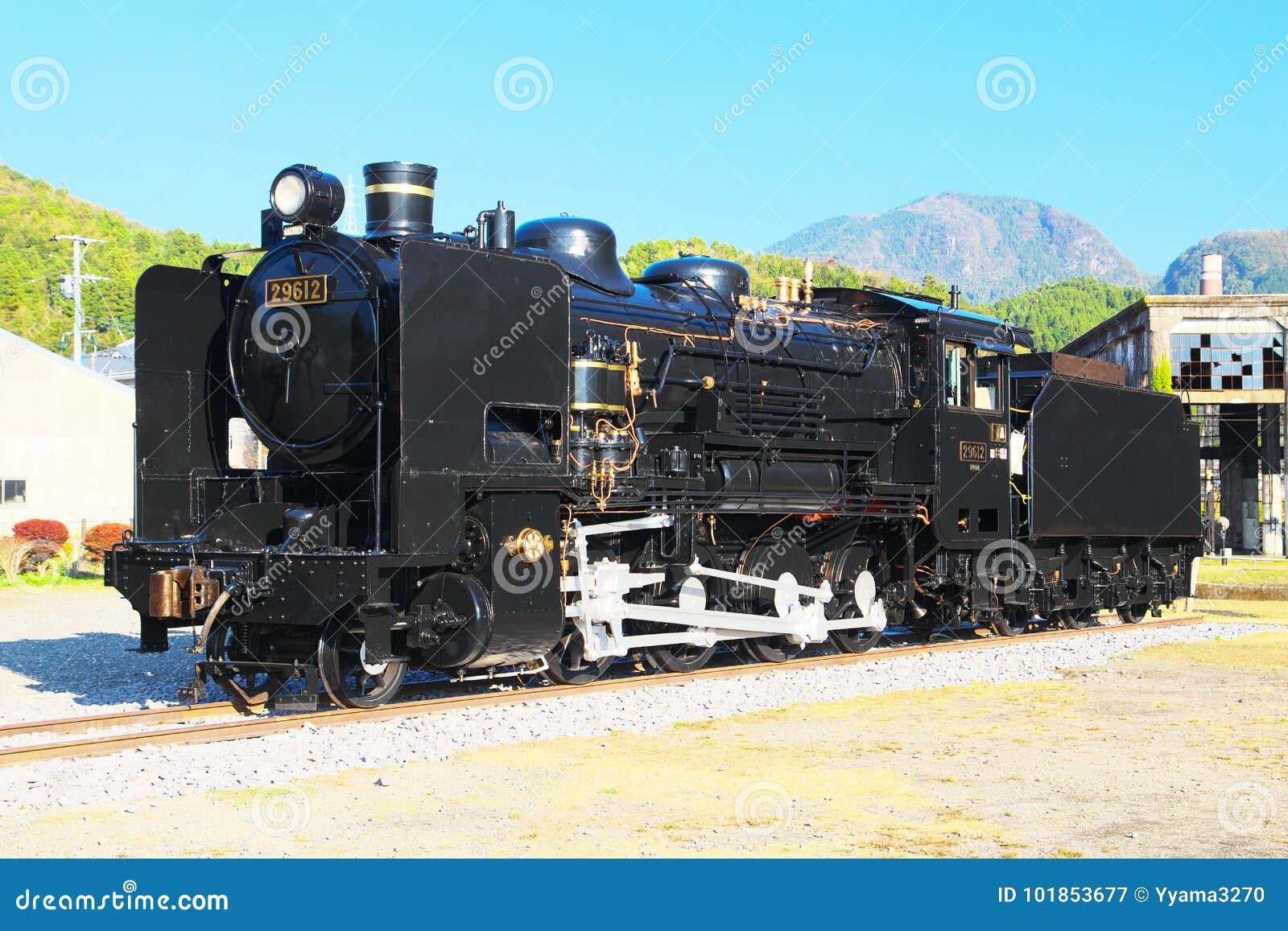 The Steam Locomotive Of Jnr Class 9600 In Kusu Oita Japan Editorial Photography Image Of Roundhouse Clear