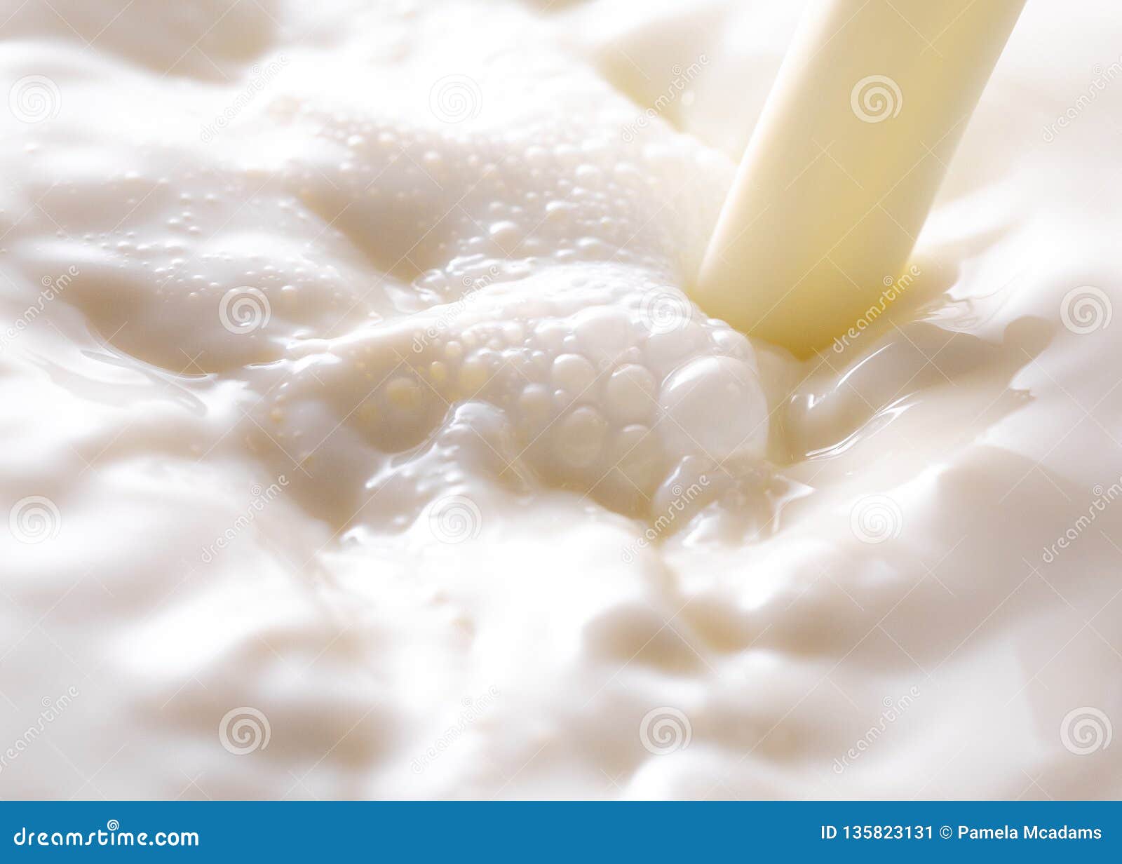 Steam of Milk Being Poured in a Bowl Milk Stock Image Image of food