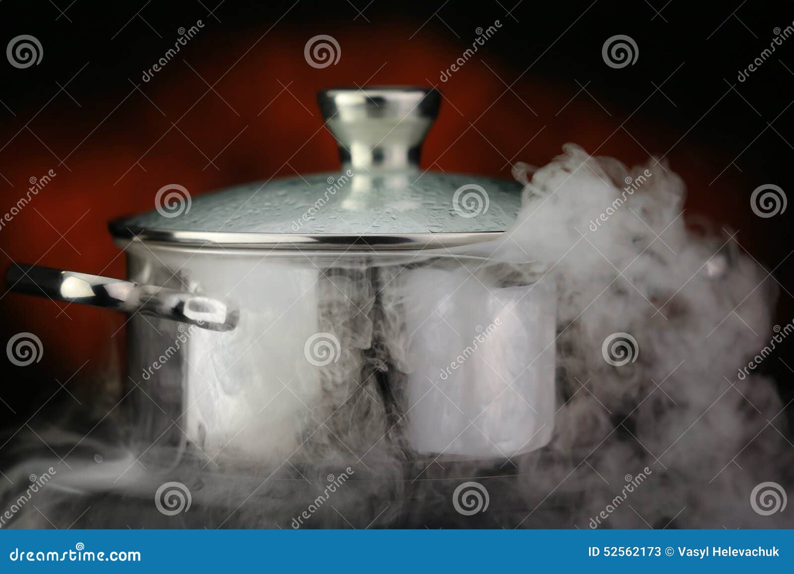 Steam over cooking pot stock image. Image of aroma, cover 52562173
