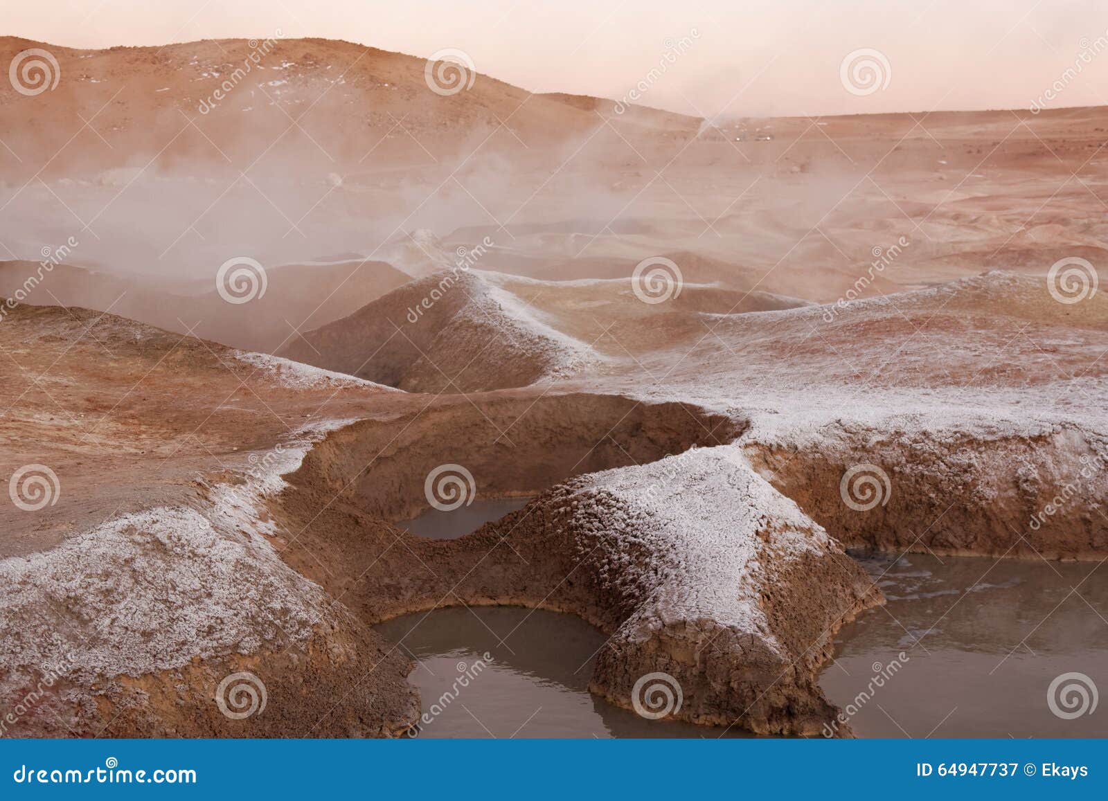 steam pools craters