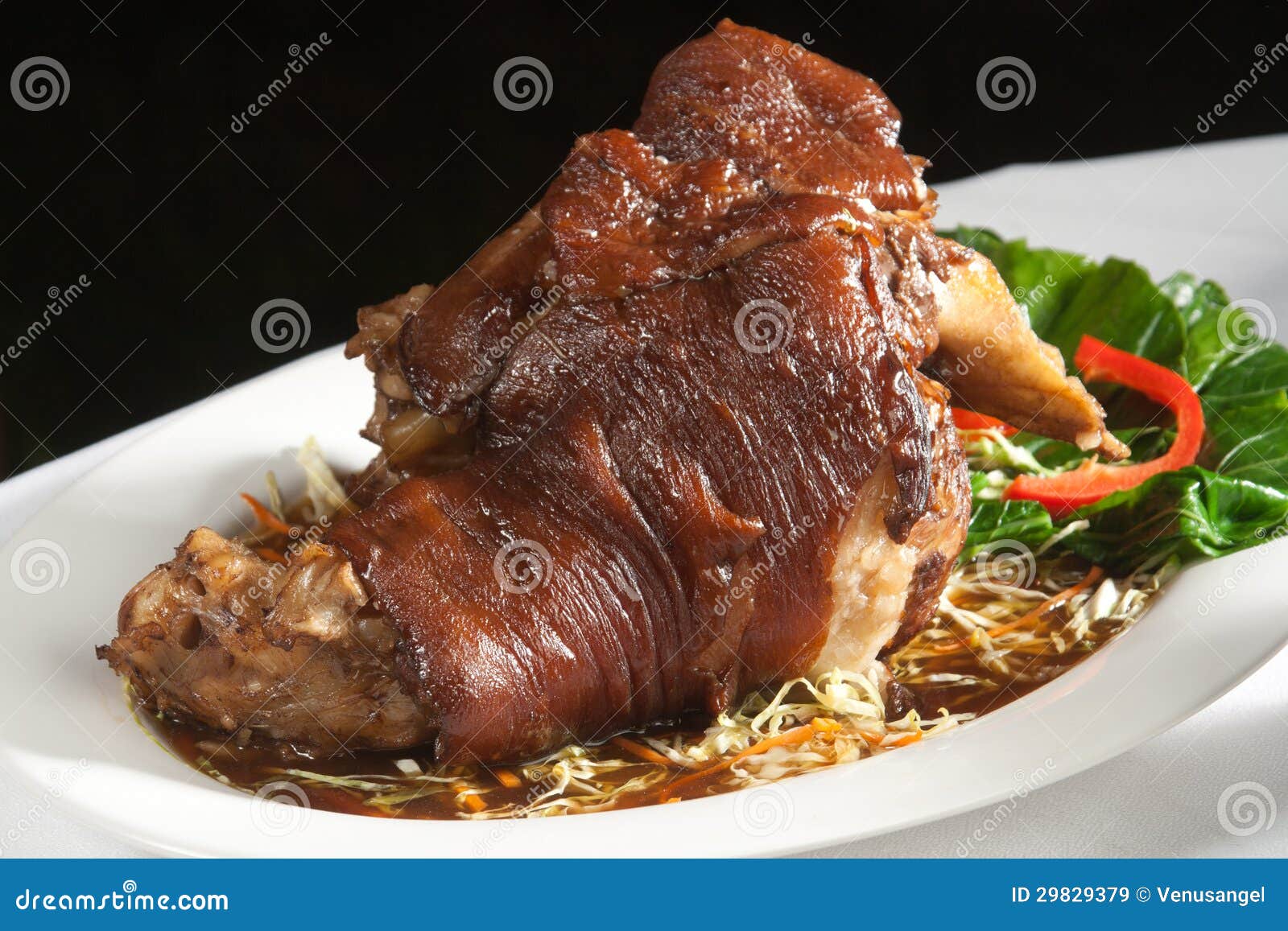 Steam pork leg stock image. Image of kitchen, fried, dressing 29829379