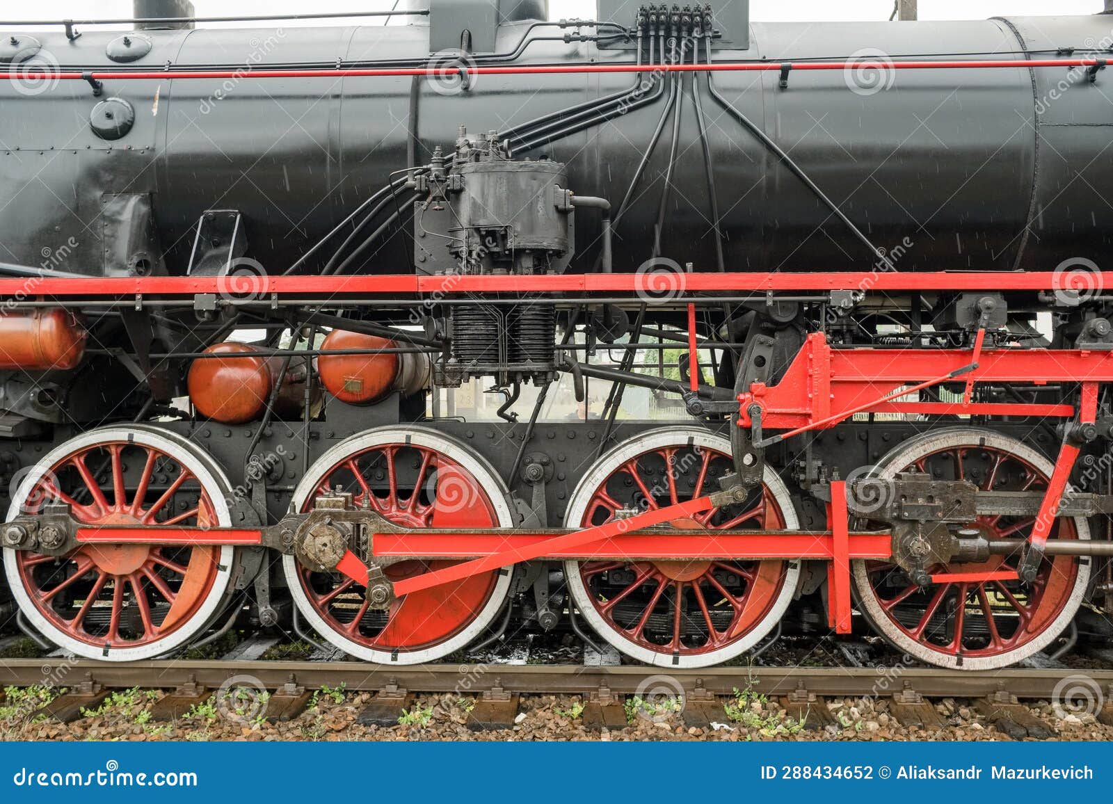 Red Wheels Steam Locomotive Engine Photo Background And Picture