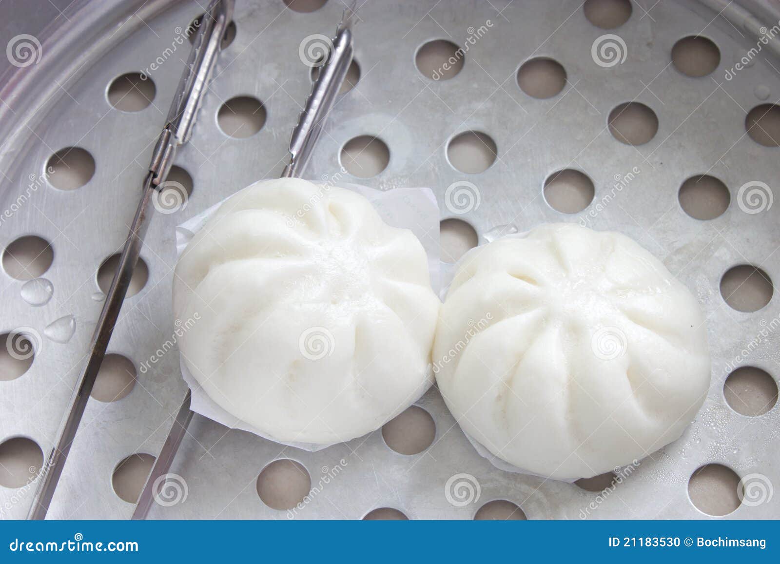 Steamed bun in steamer stock photo. Image of lunch, appetizer 21183530