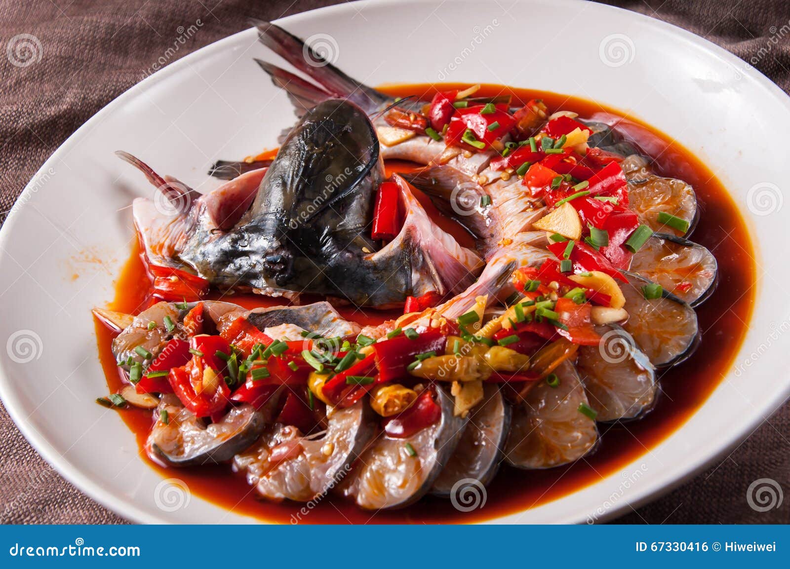 Steamed catfish stock photo. Image of appetizers, chinese 67330416