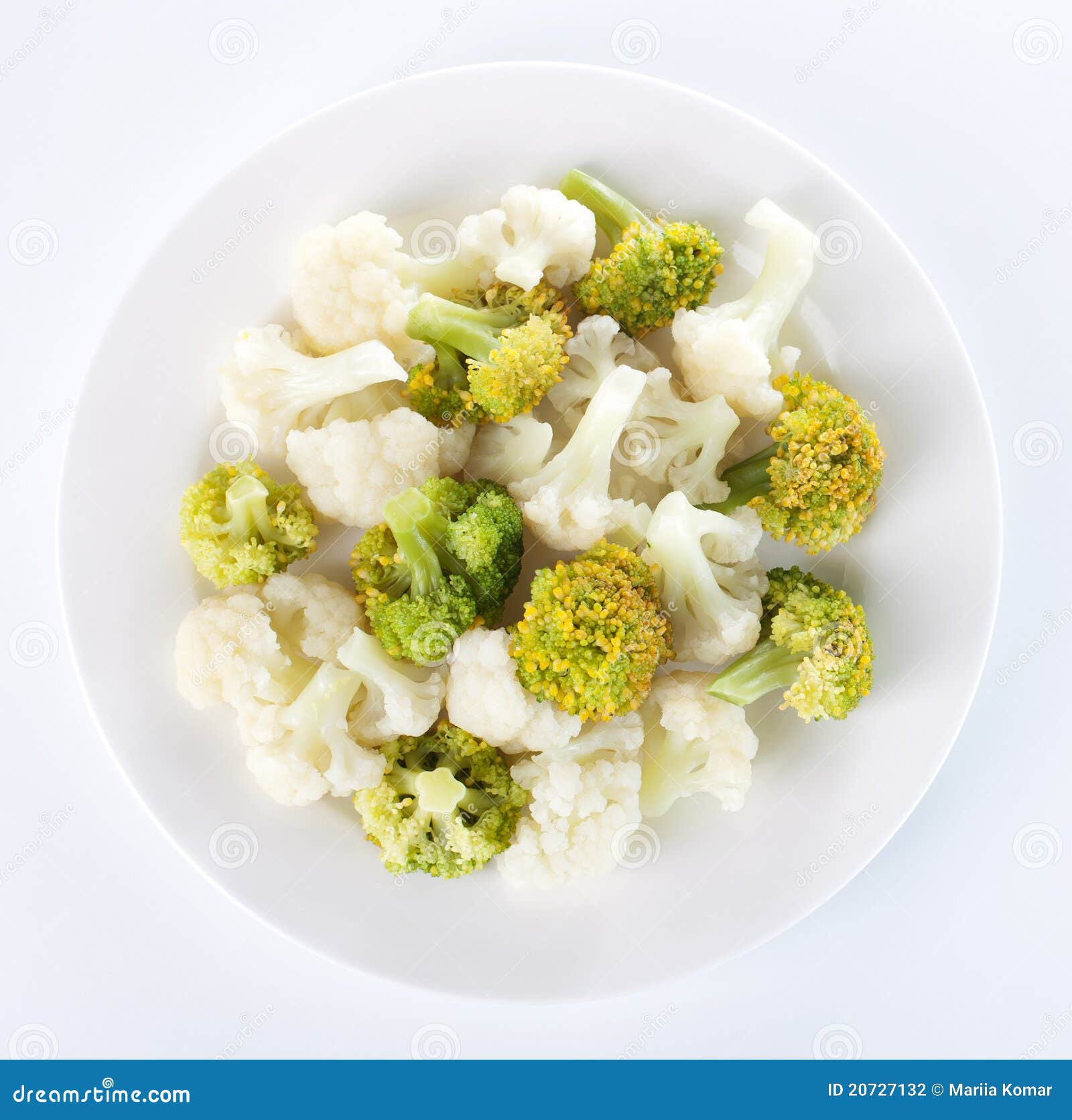 Steamed Cauliflower and Broccoli Stock Photo Image of boiled, carrot 20727132