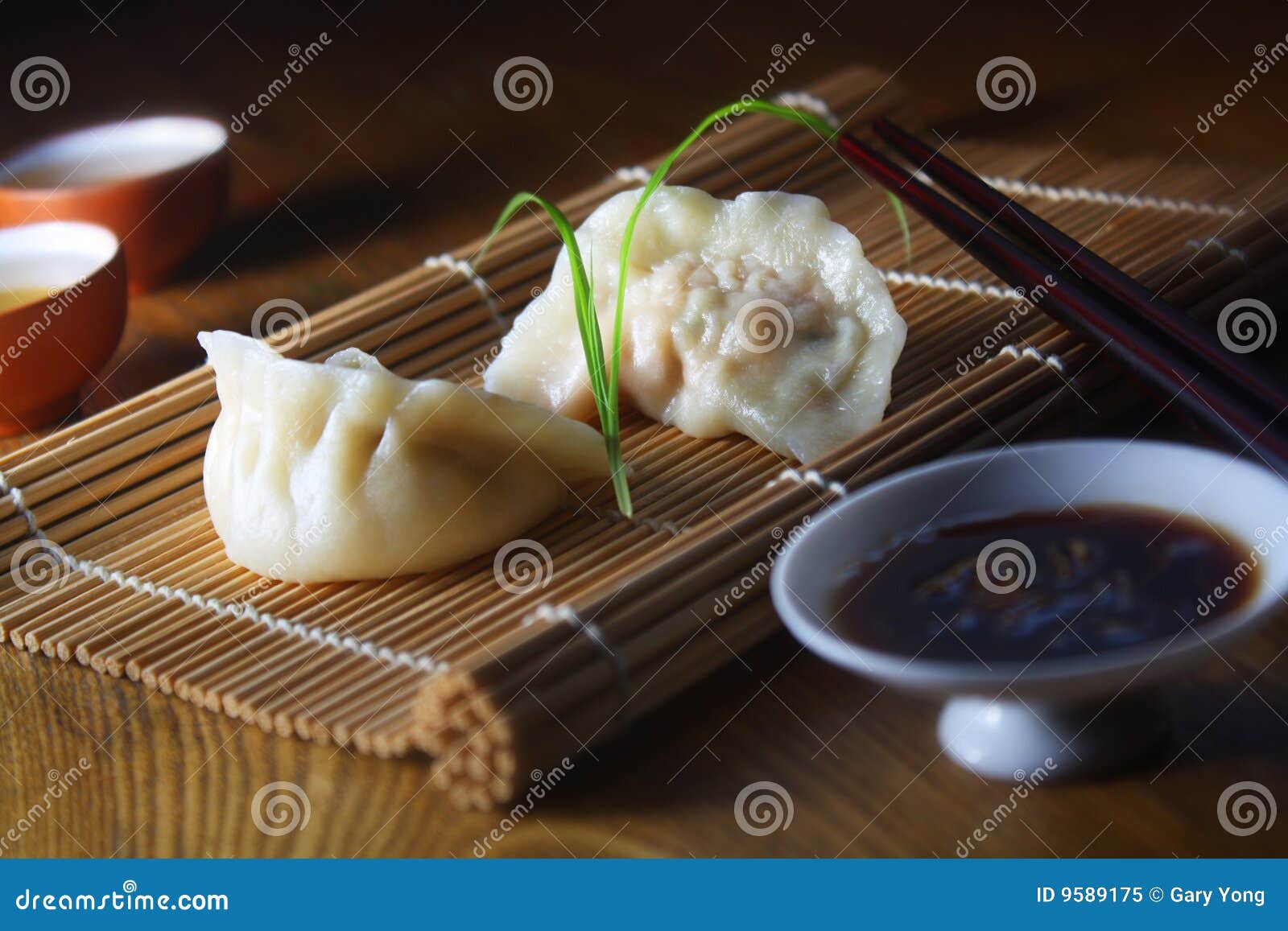 Steamed dumpling stock image. Image of gyoza, ginger, feast 9589175