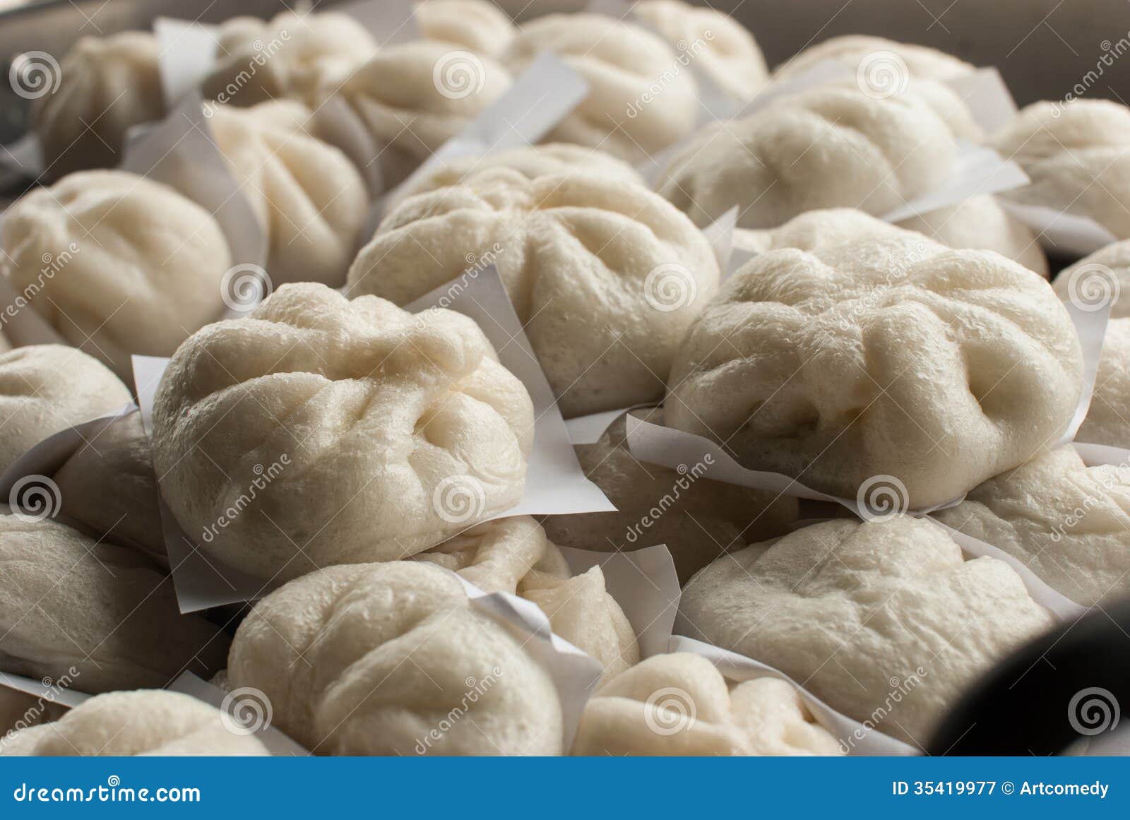 Steamed Dumpling in a Steamed Oven Stock Image Image of basket, group