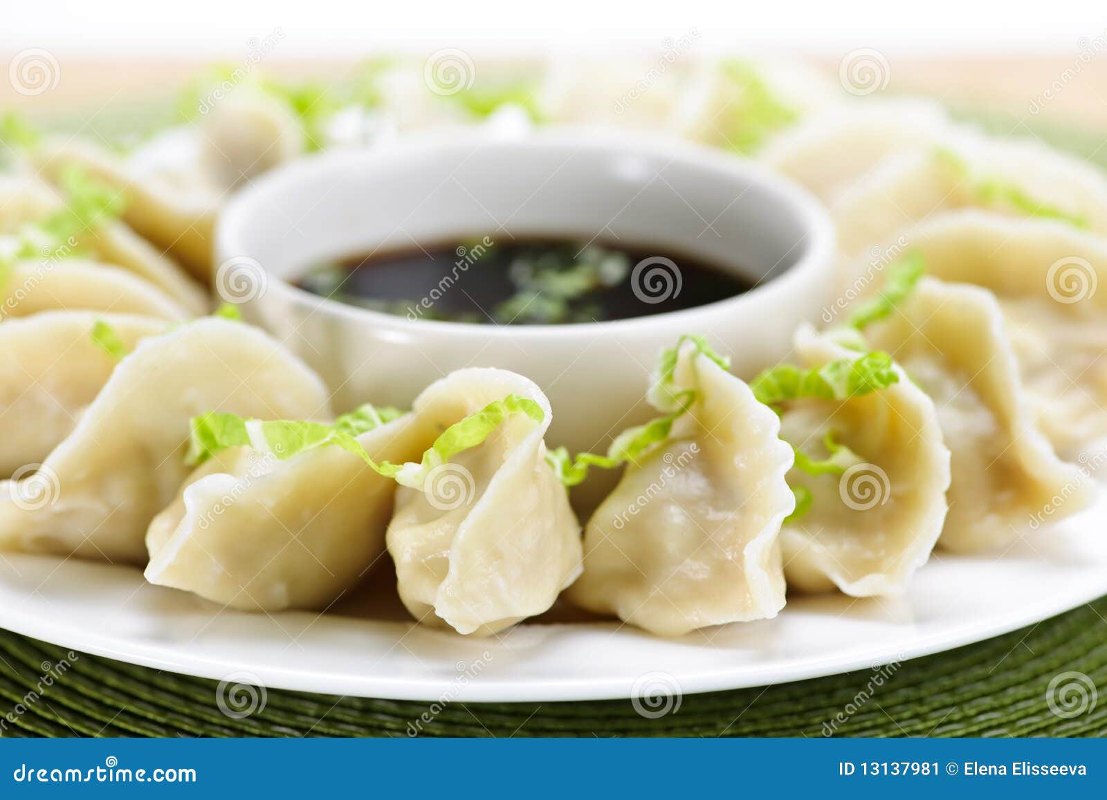 Steamed Dumplings and Soy Sauce Stock Image Image of cuisine, meal