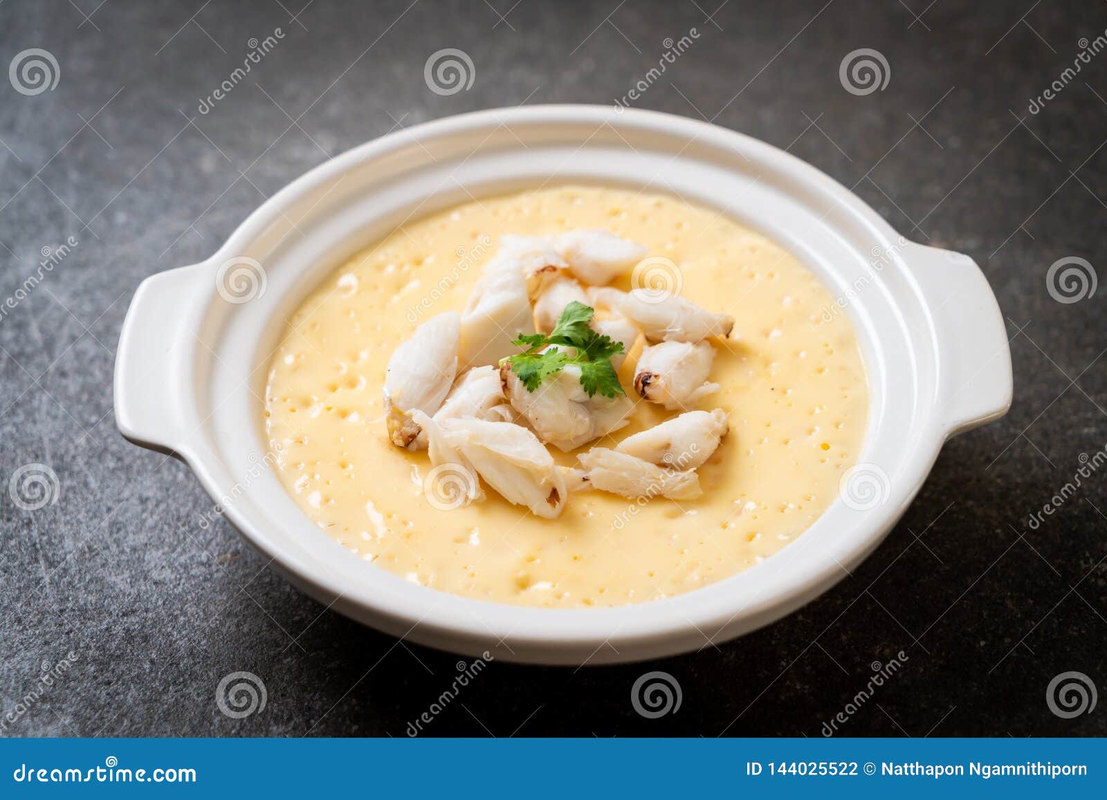 steamed egg with crab