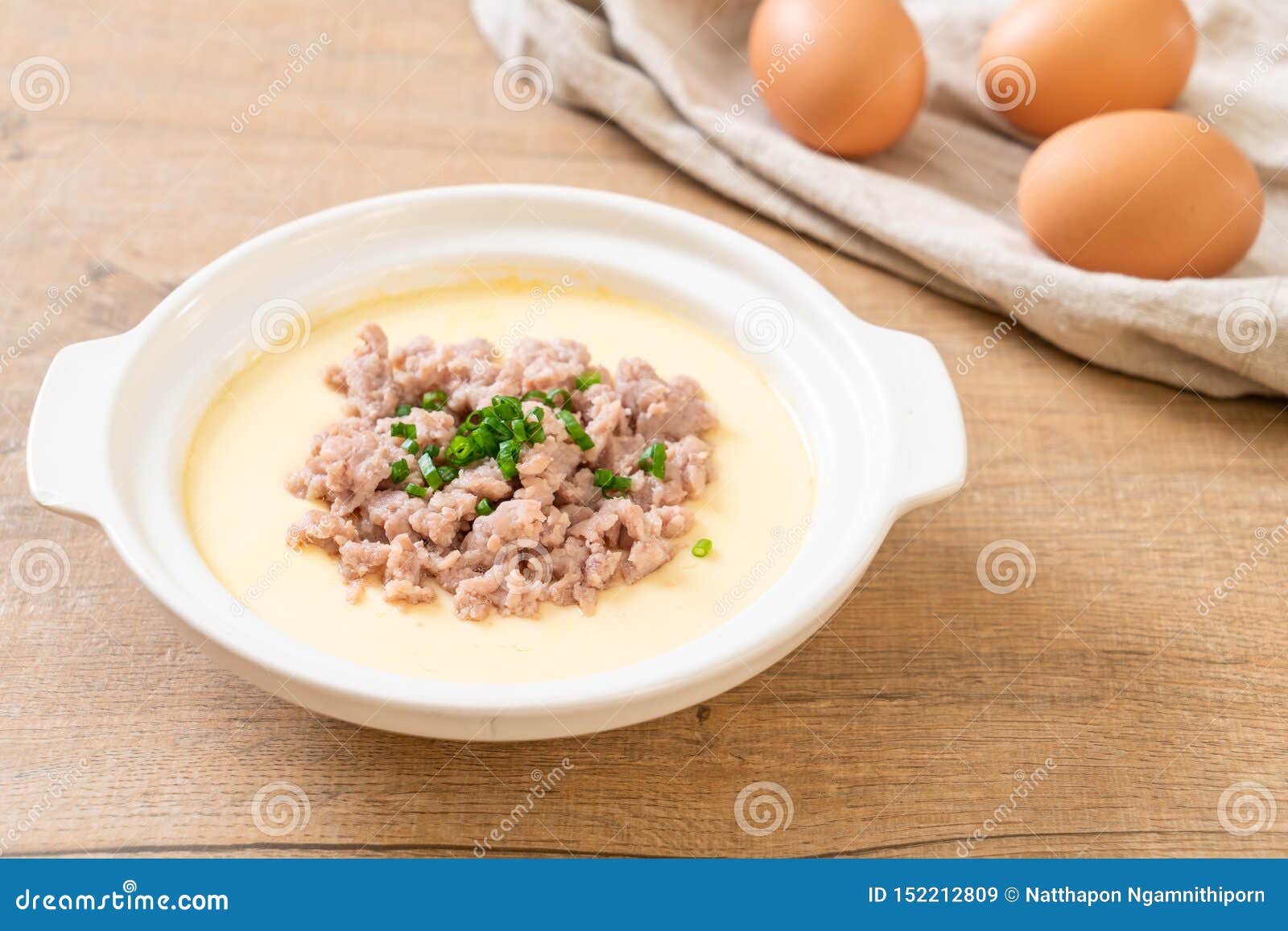 Steam egg with meat фото 9