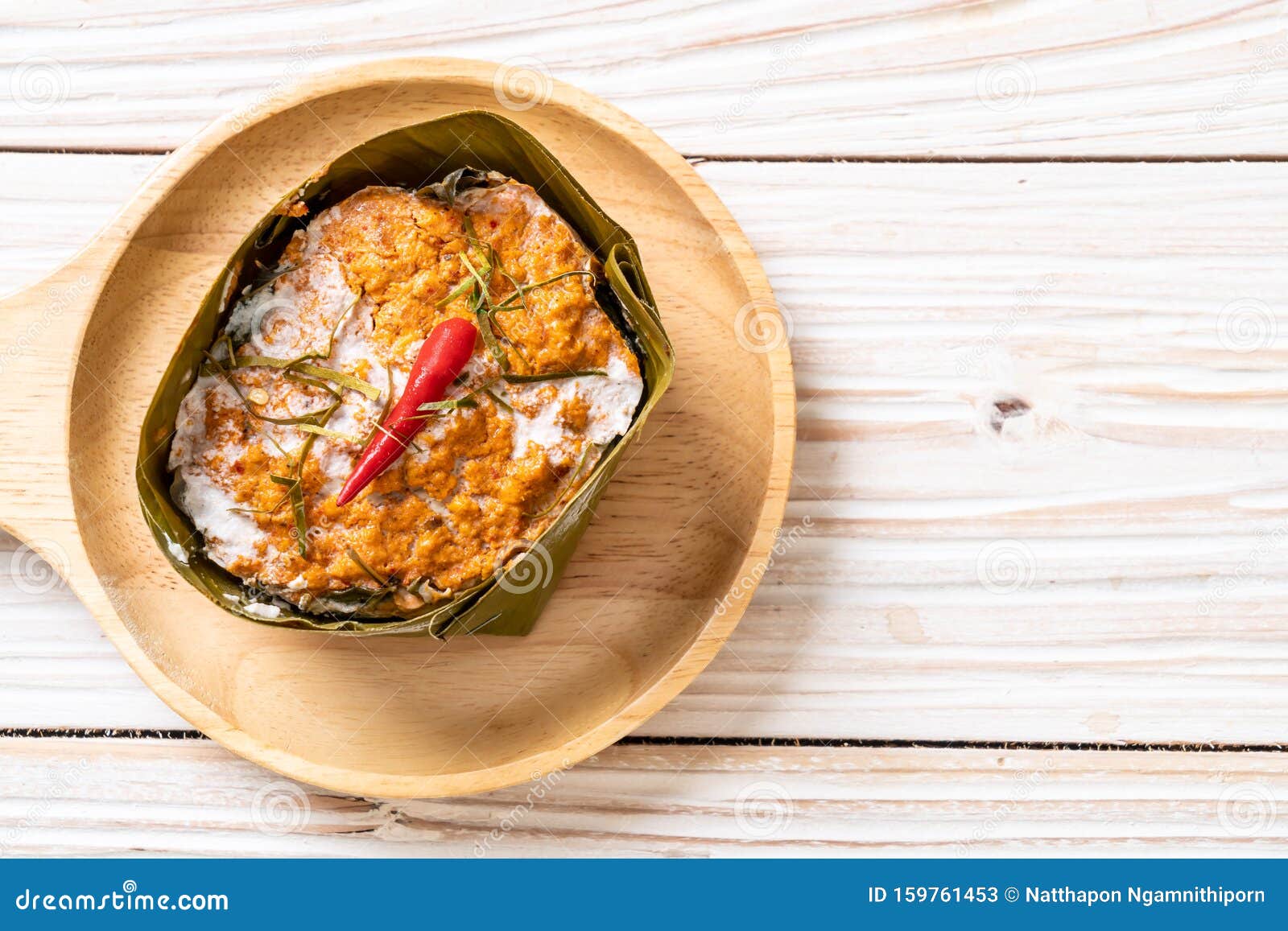 Steamed Fish with Curry Paste Stock Image Image of food, restaurant