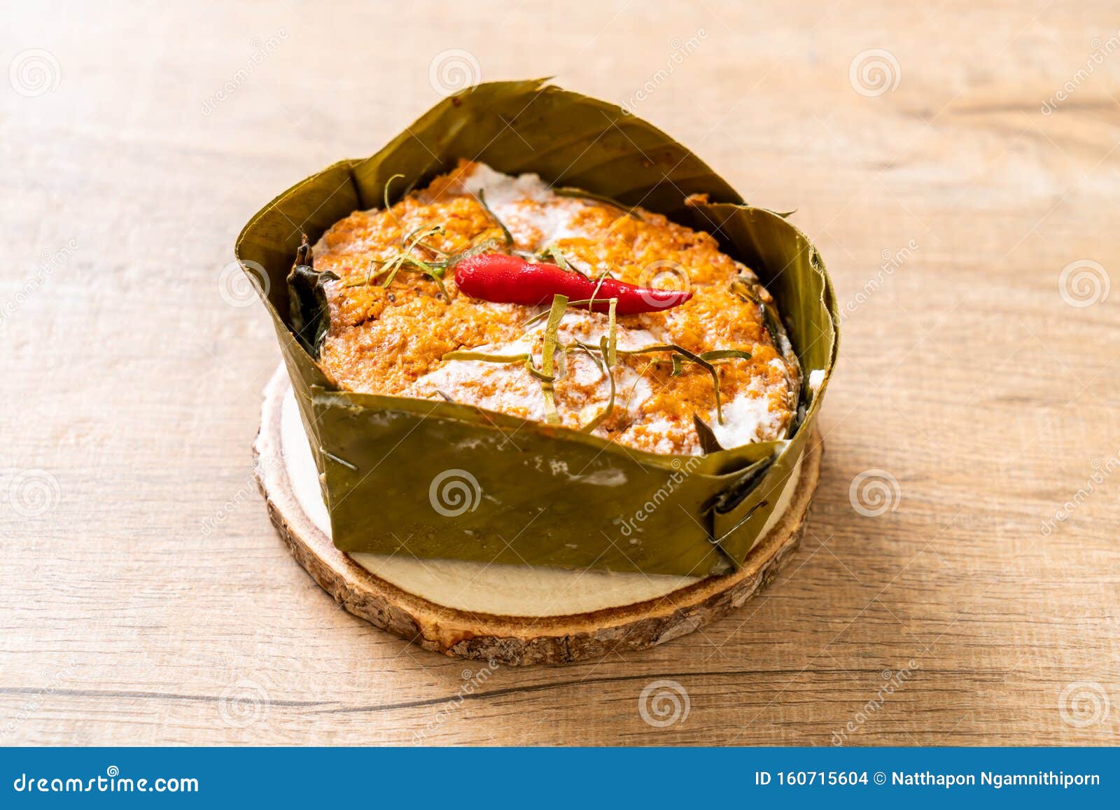 Steamed Fish with Curry Paste Stock Photo Image of lunch, dinner