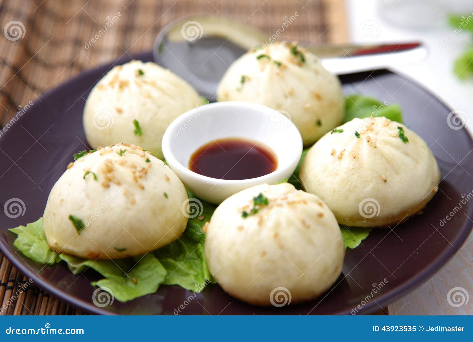 Steamed meat dumpling stock image. Image of chinese, sauce 43923535