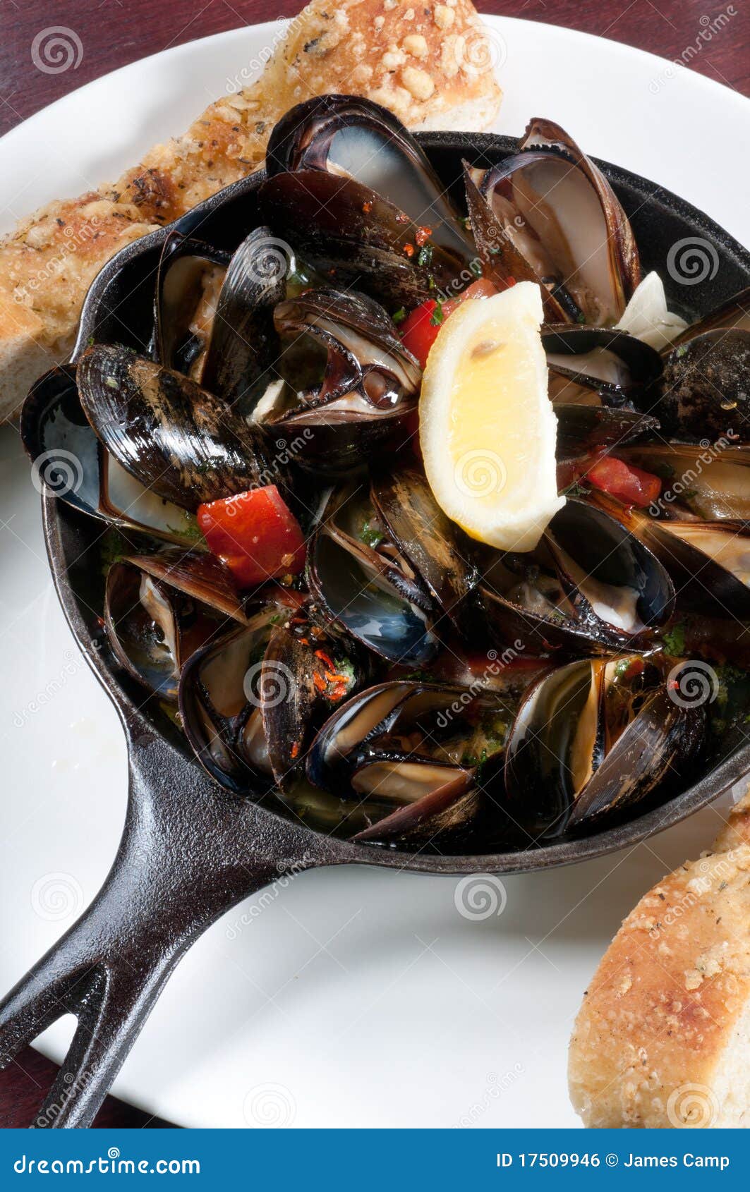 Steamed mussels stock photo. Image of vertical, food 17509946