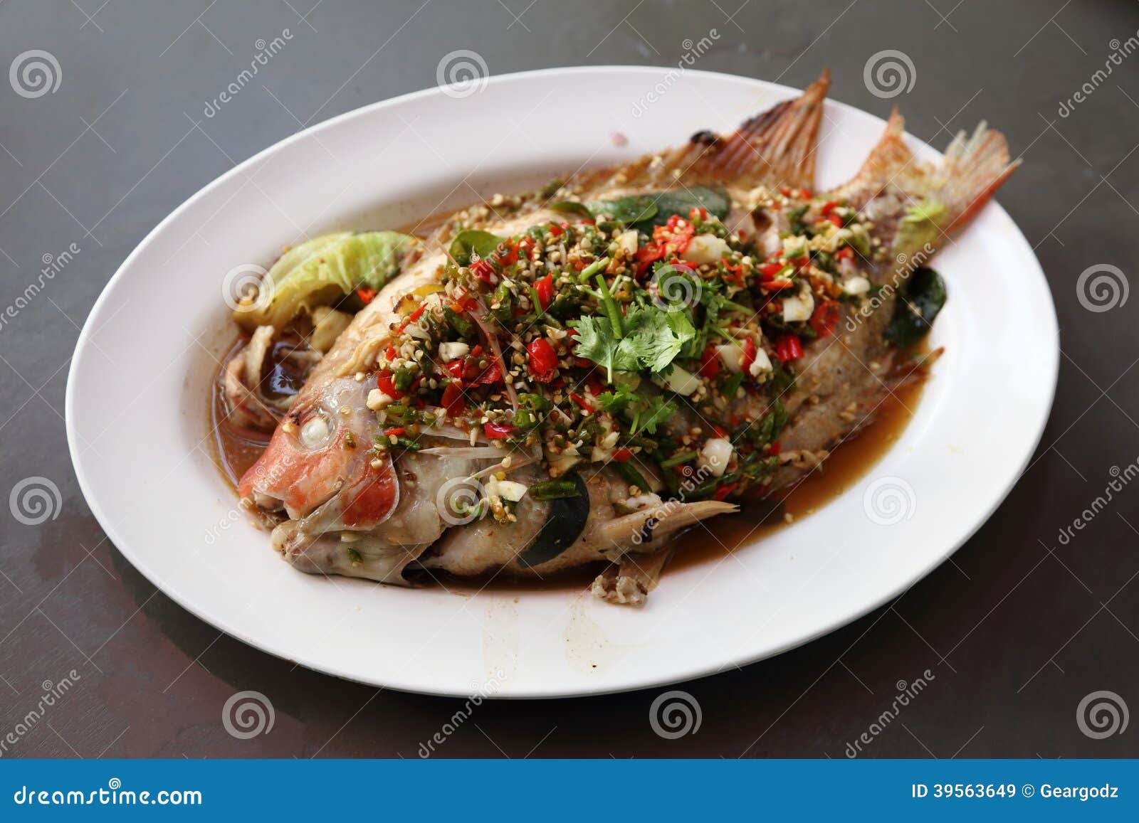 Steamed Sea Bass with Lemon Stock Image Image of dinner, gourmet