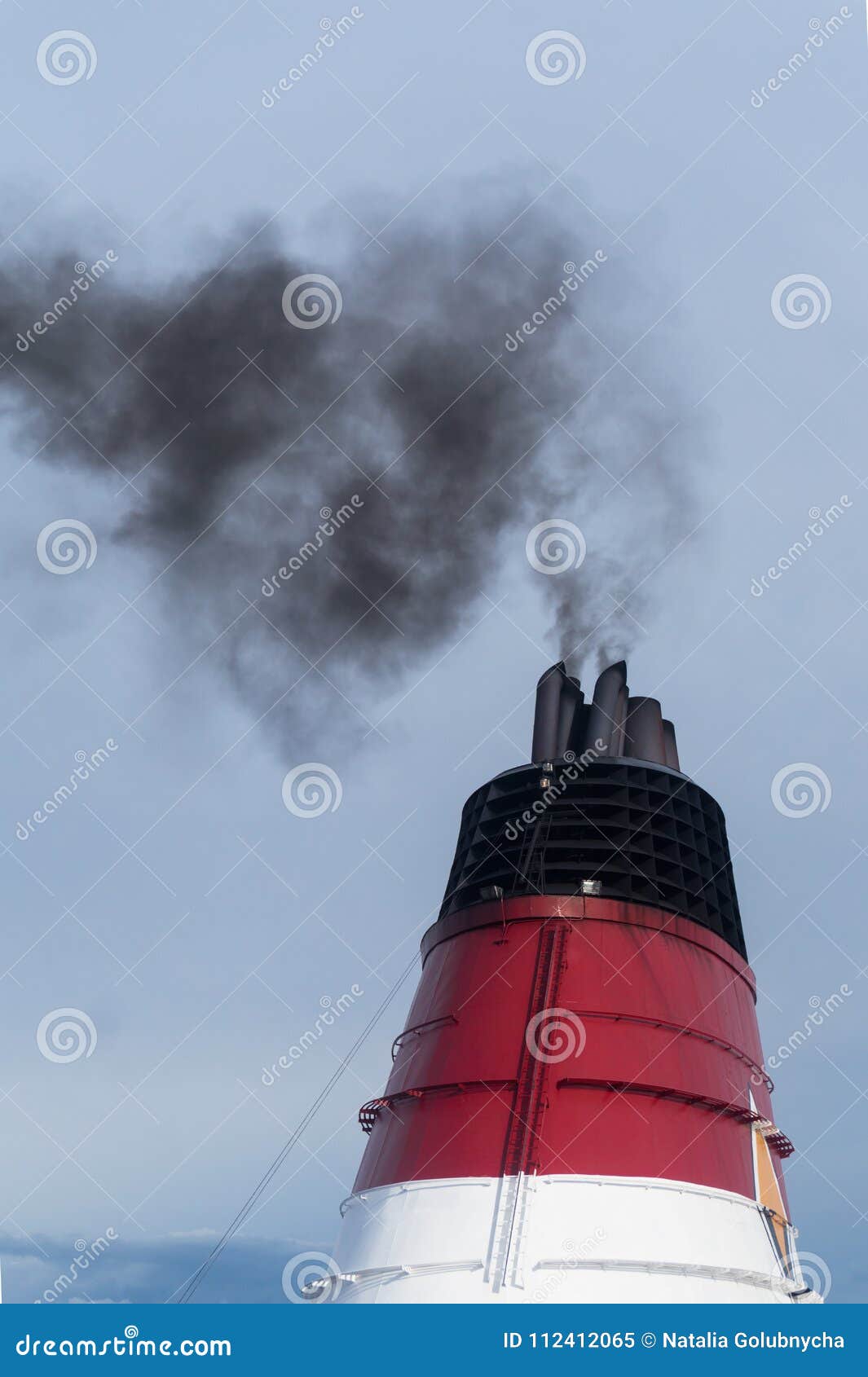 Steamer Pipe with Black Smoke Stock Image Image of stovepipe, coloured 112412065