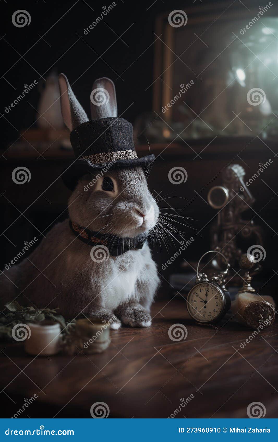 Steampunk Easter Bunny. Illustration. Generative Ai Stock Illustration ...