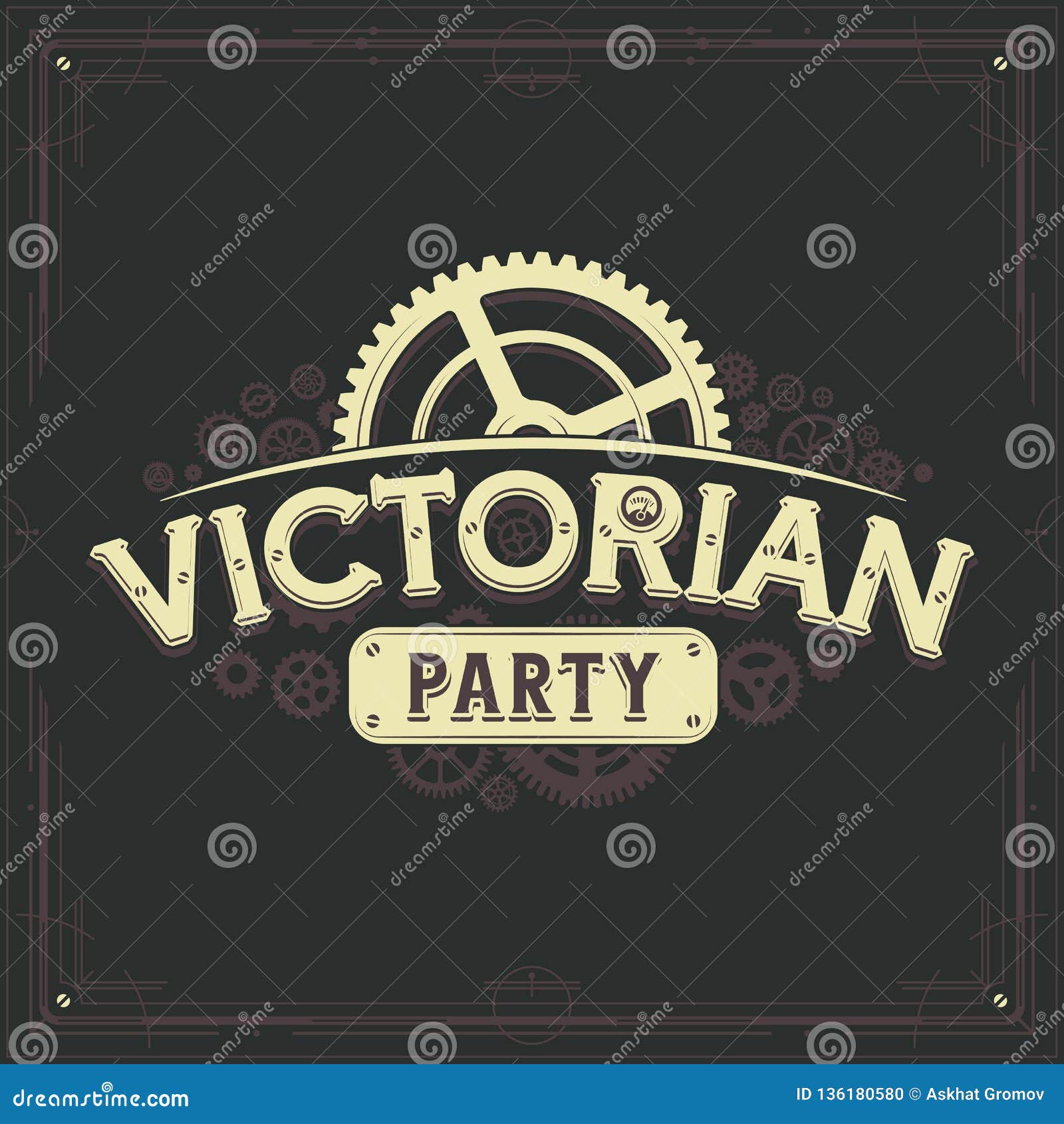 Steampunk Logotype Design Victorian Era Cogwheels Club Logo Vector Insignia  Poster Great for Banner or Party Invitation Stock Vector - Illustration of  industry, punk: 136180580