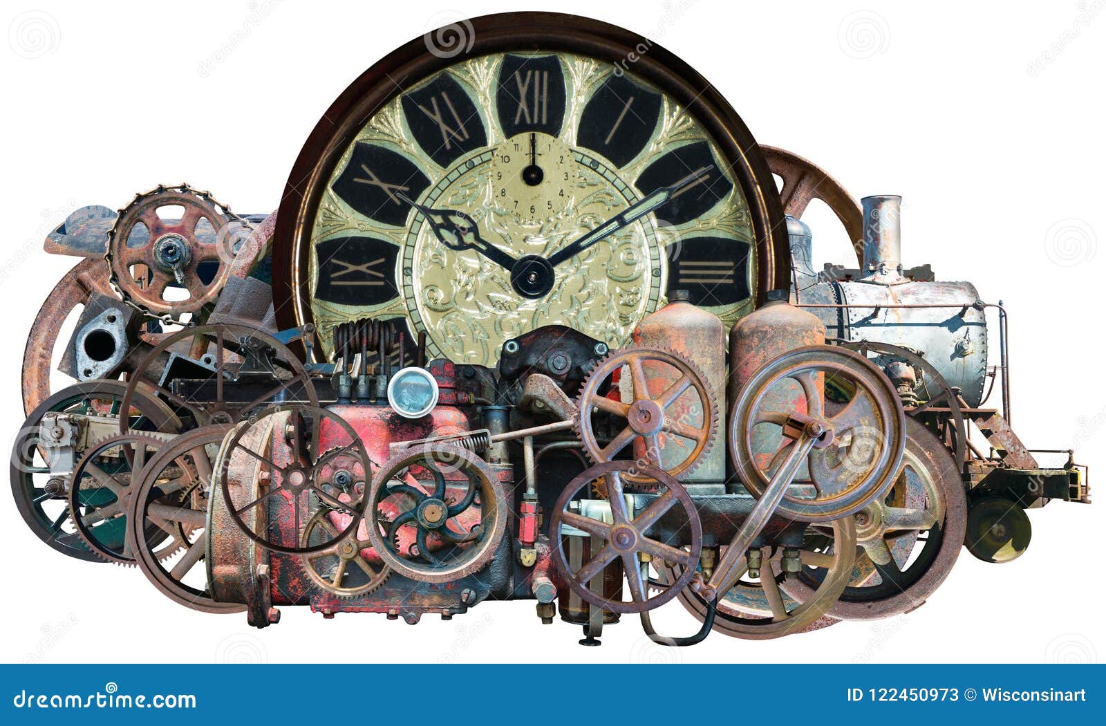 steampunk time machine technology 