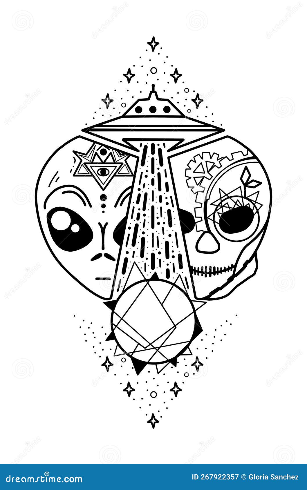 15 Best Alien Tattoo Designs and Ideas  Styles At Life