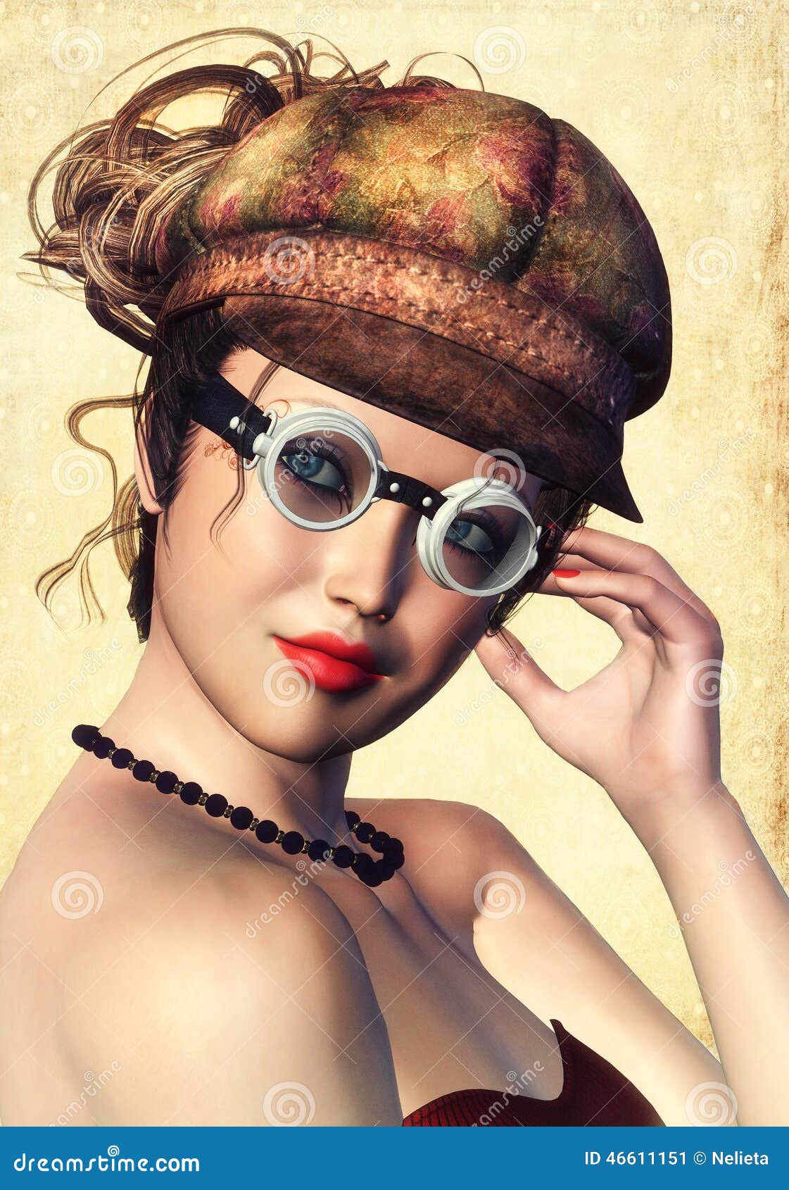 steampunk woman