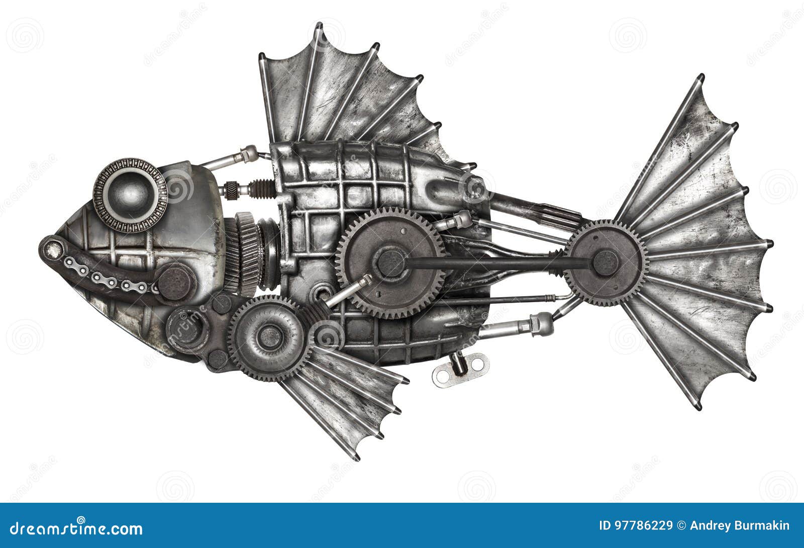 探索发现·之潭与机械鱼|插画|艺术插画|元首JJ_原创作品-站酷ZCOOL