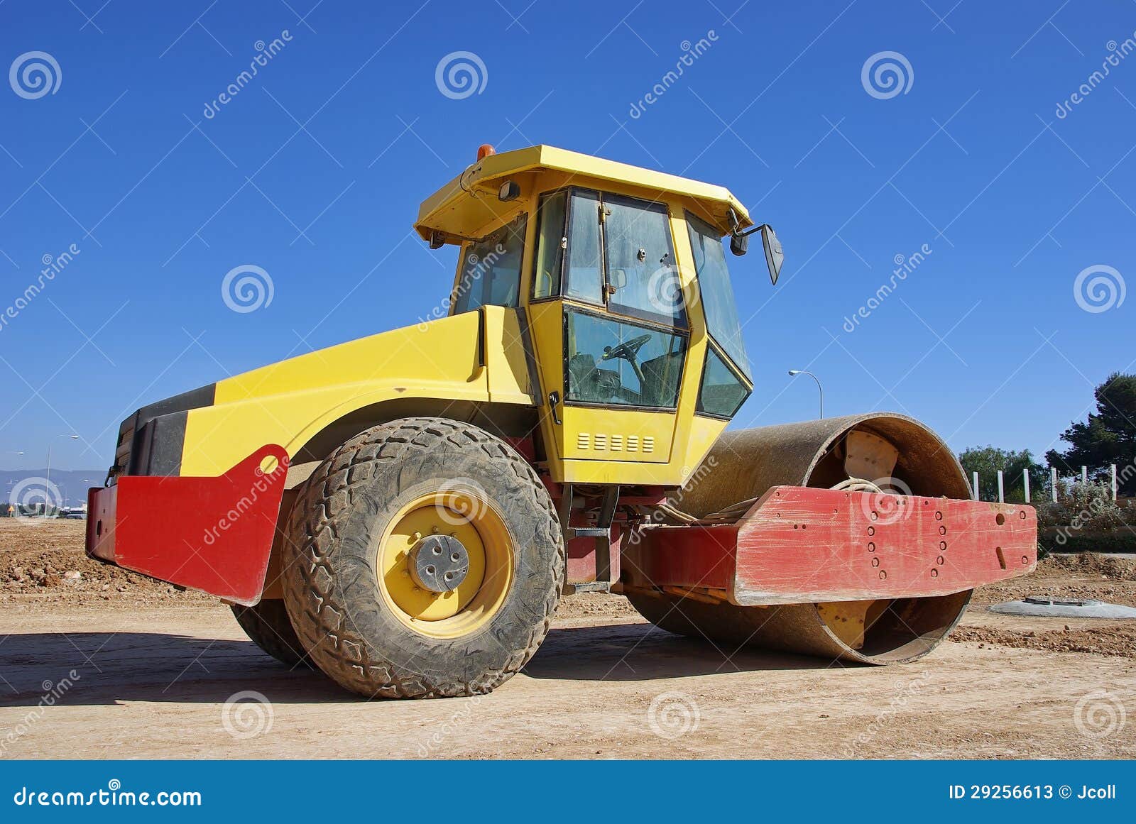 Steamroller stock image. Image of drive, asphalting, paver 29256613