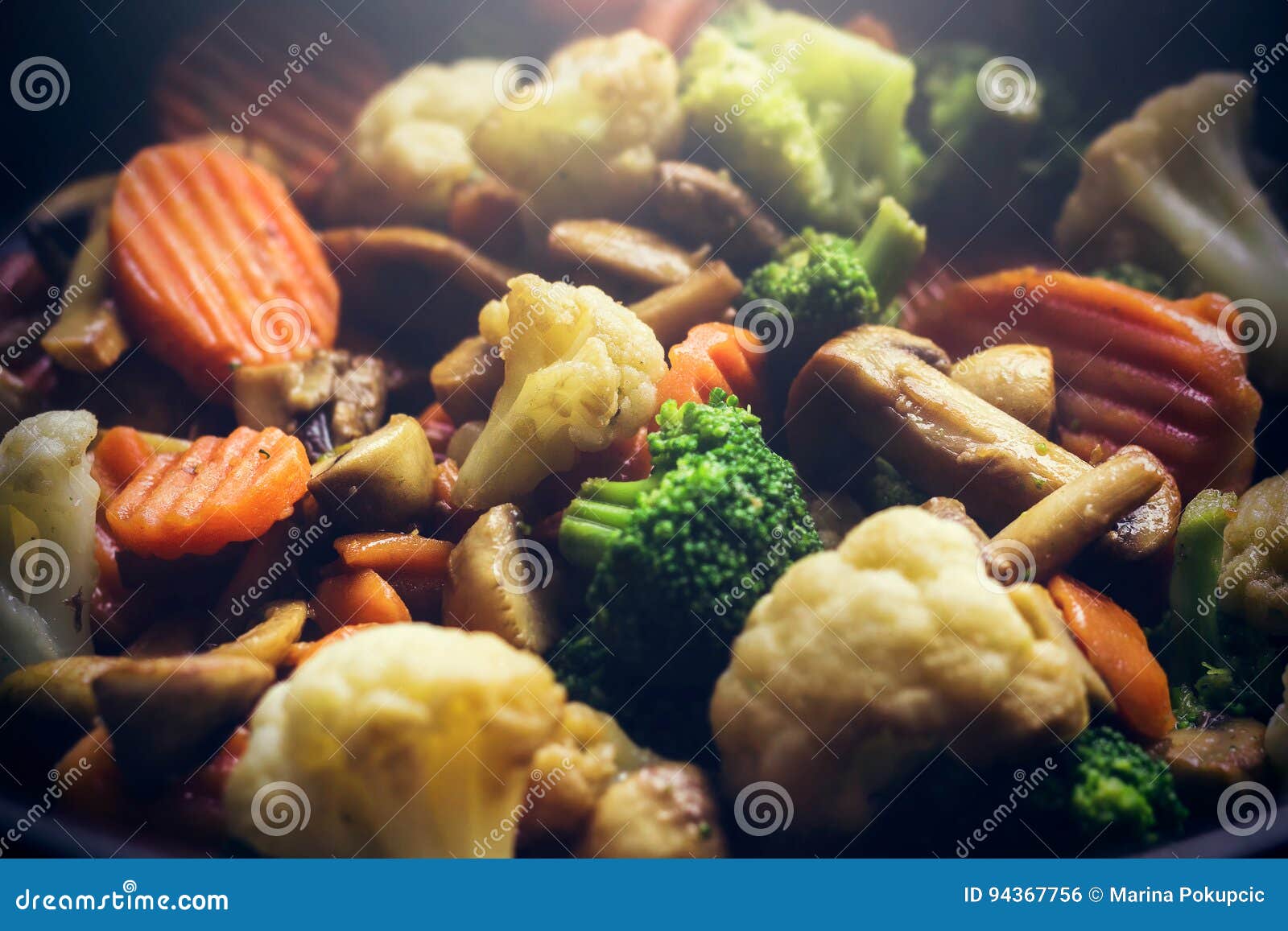 Steamy hot vegetables stock photo. Image of appetizer 94367756