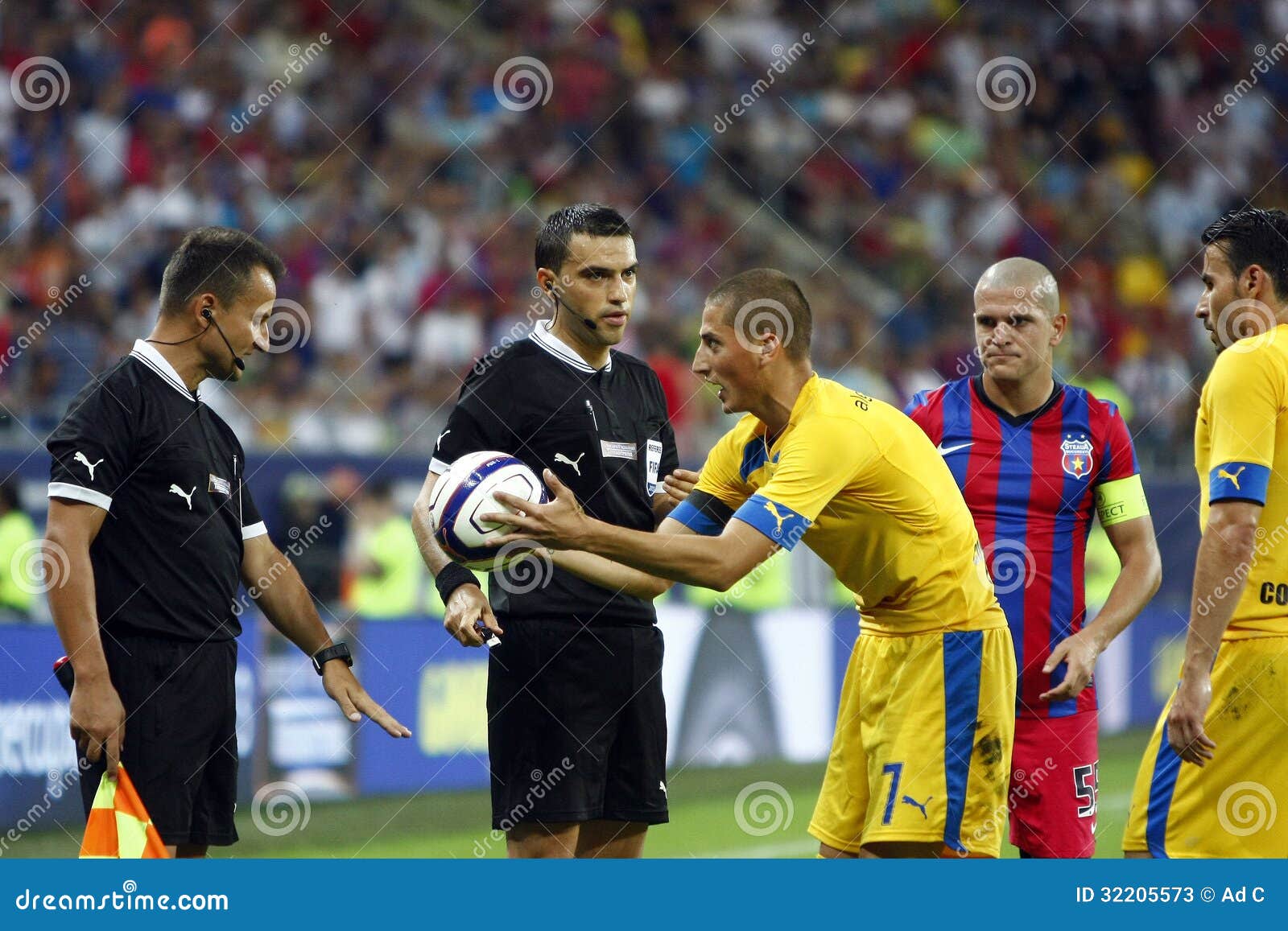 Bucharestjuly23football Team Steaua Bucharest Before Match Stock Photo  207550114