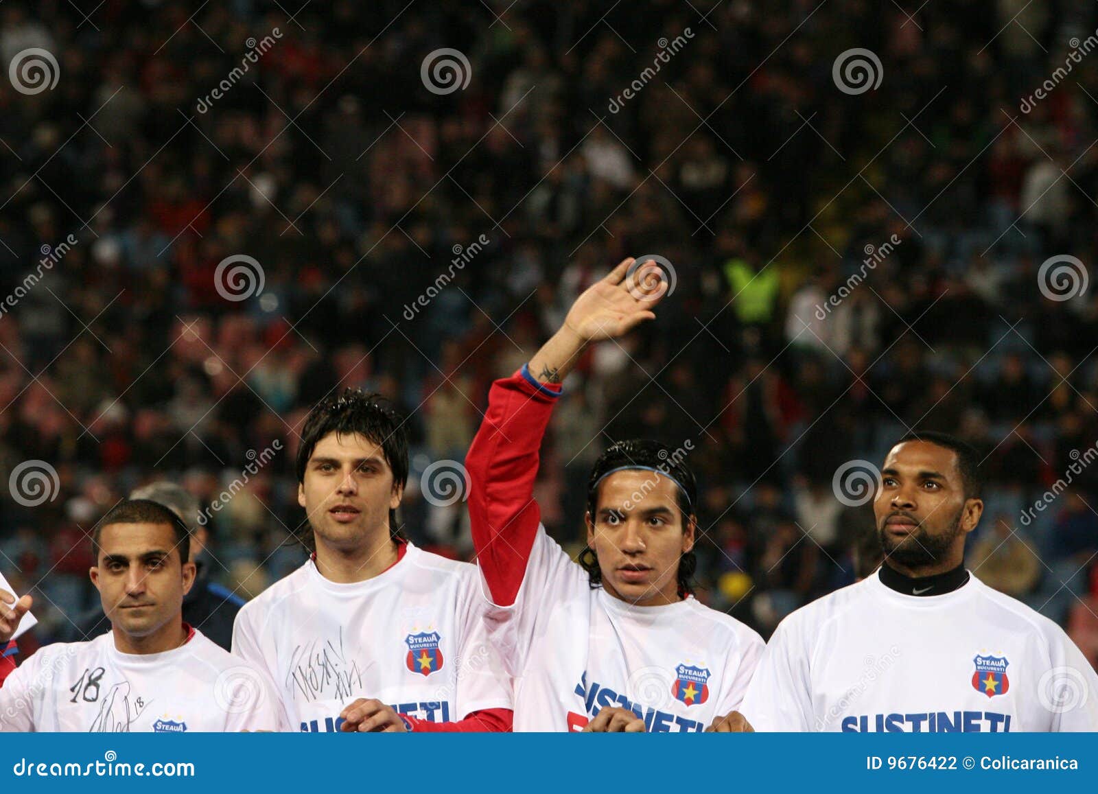 Steaua Bucharest Footballers Editorial Photography - Image of