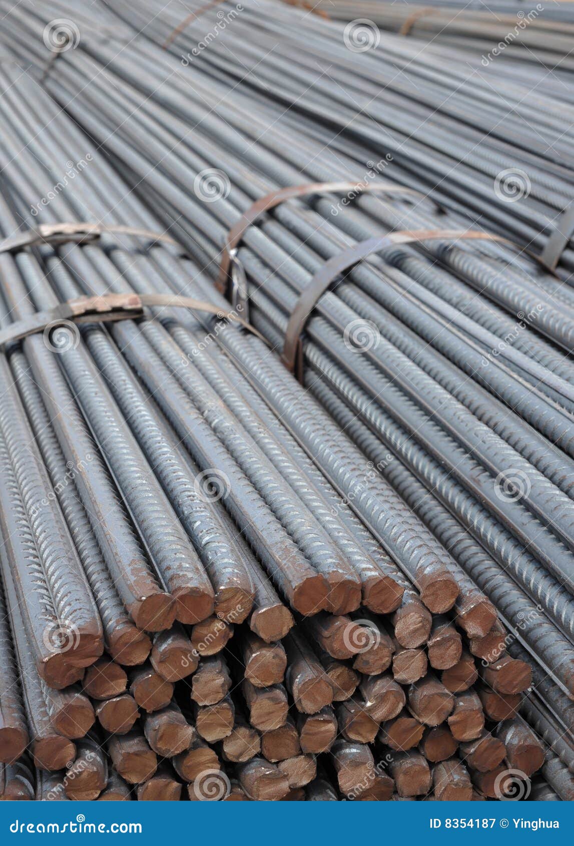 Steel bar stock image. Image of construction, corroding 8354187