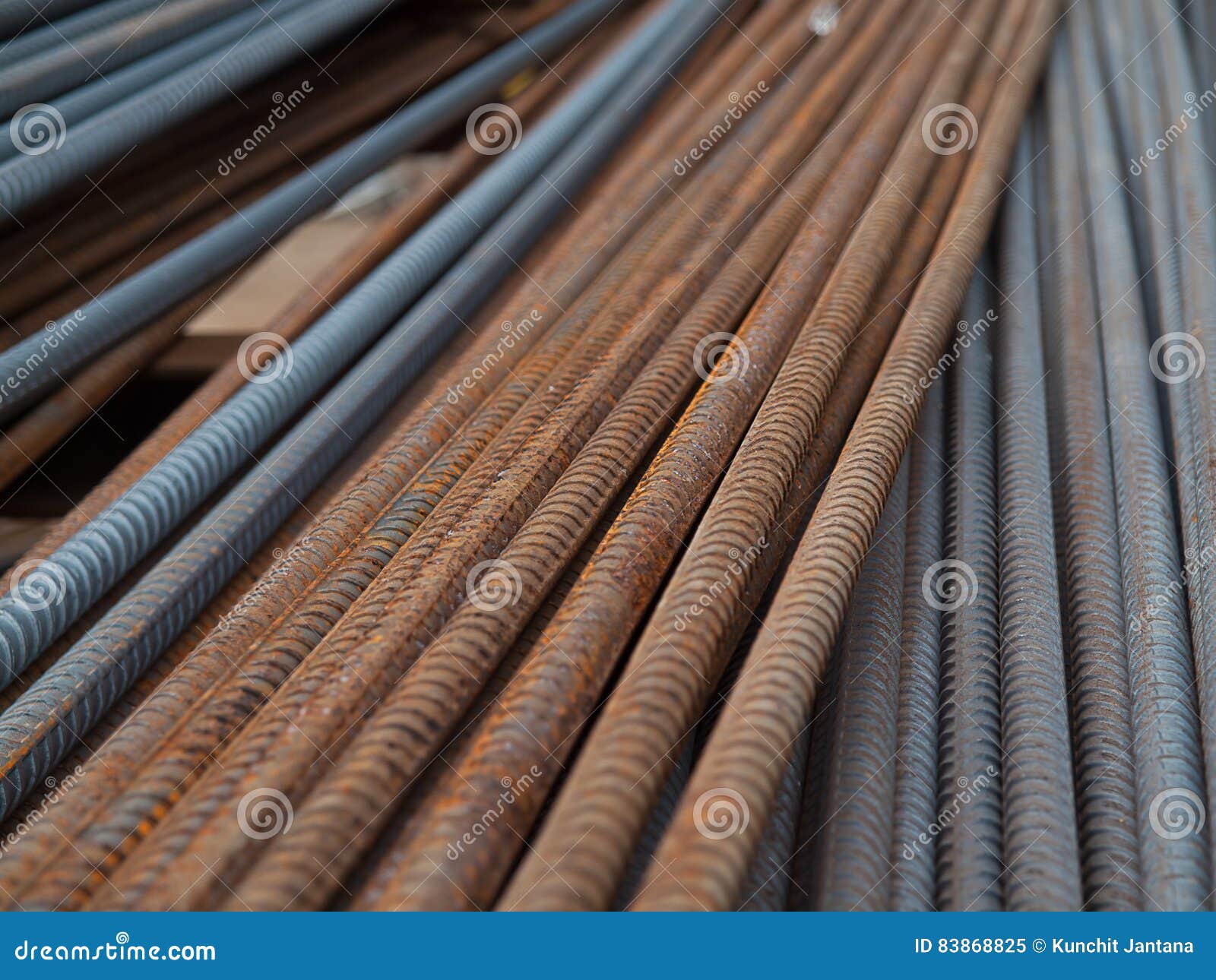 Steel Bar in the Construction Site. Stock Image Image of design