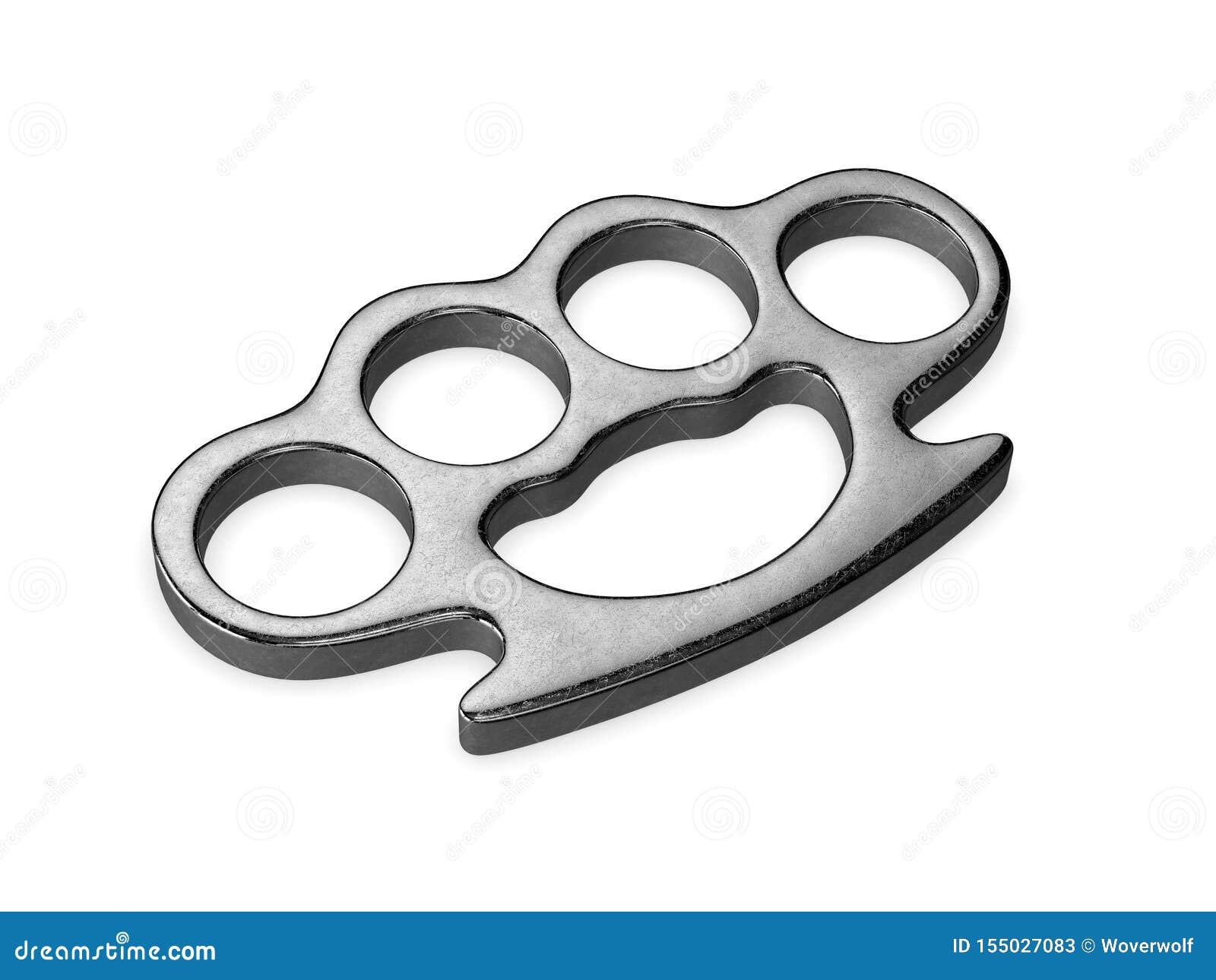 Steel Brass Knuckles 3d Rendering Stock Illustration Illustration of