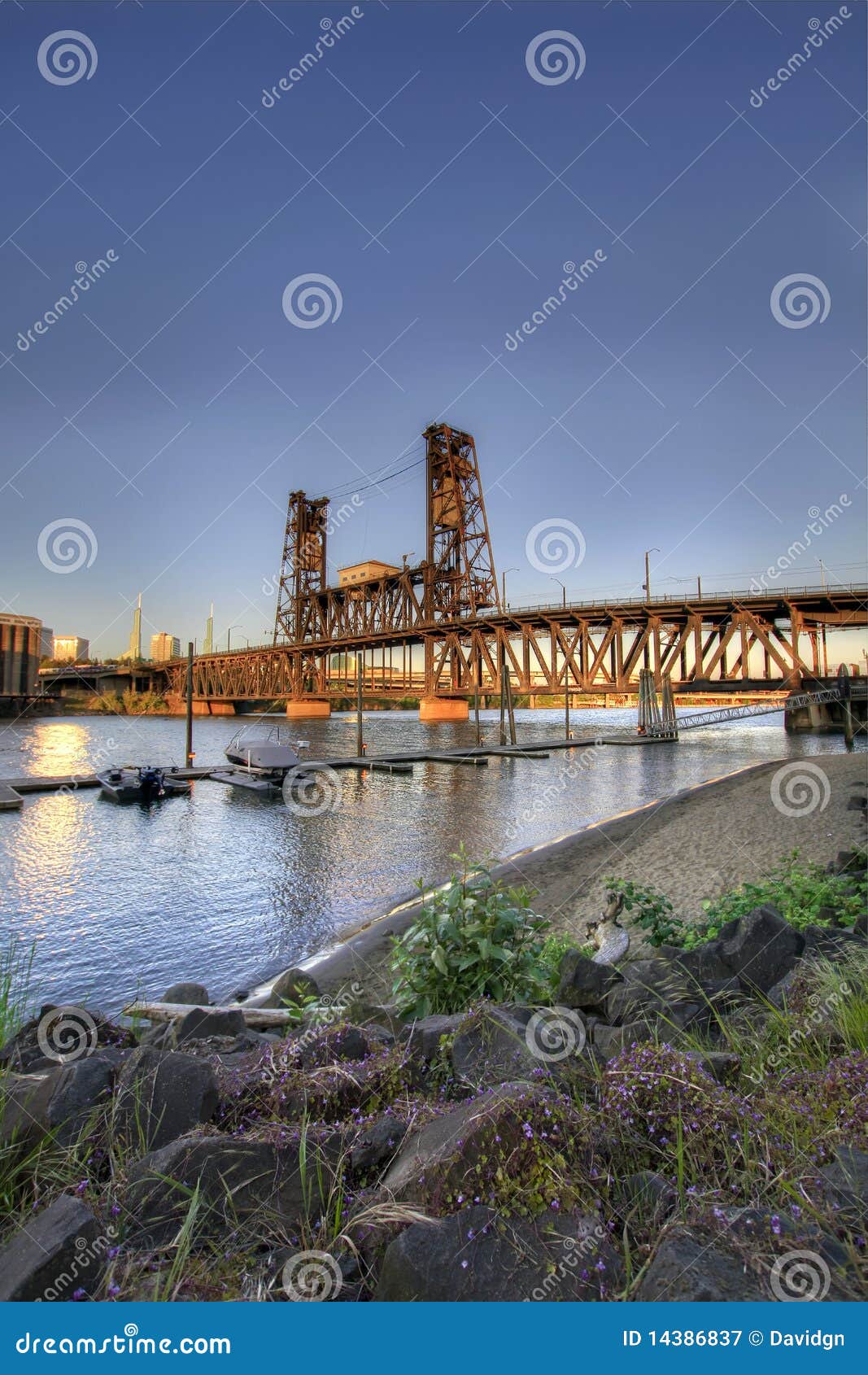 Steel Bridge Portland Oregon 4 Stock Image Image of portland, train