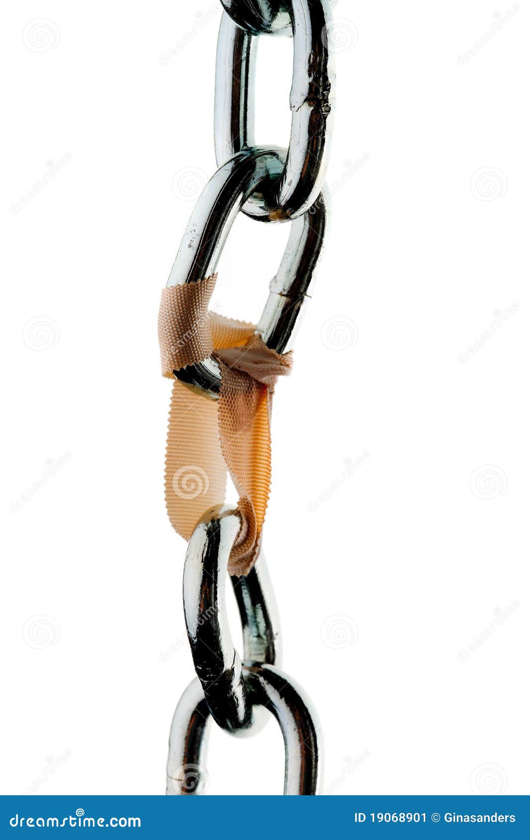 Steel chain and clip stock image. Image of power, concept 19068901