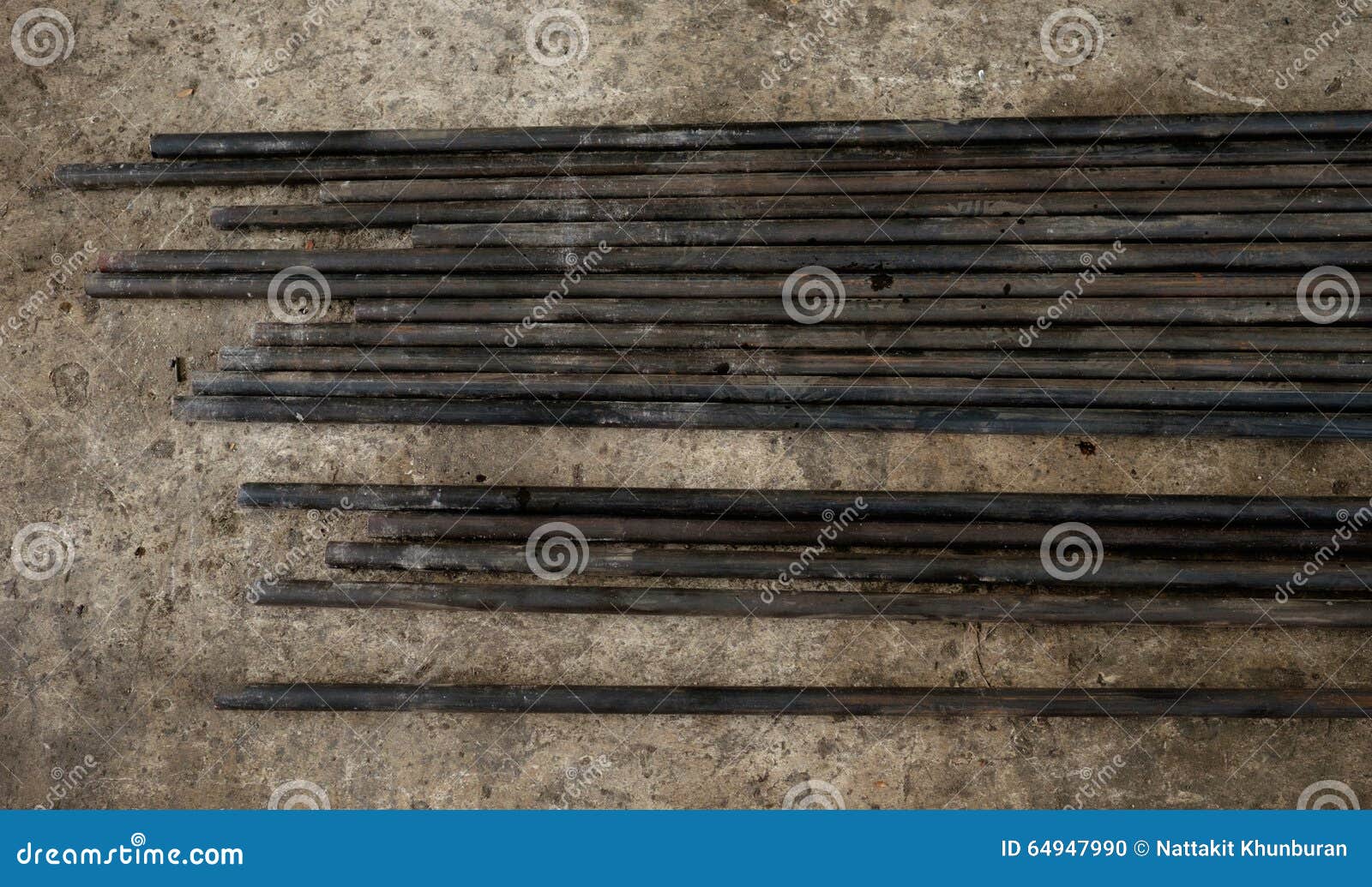 Steel Conduits in Garage Lay on the Ground Stock Photo Image of