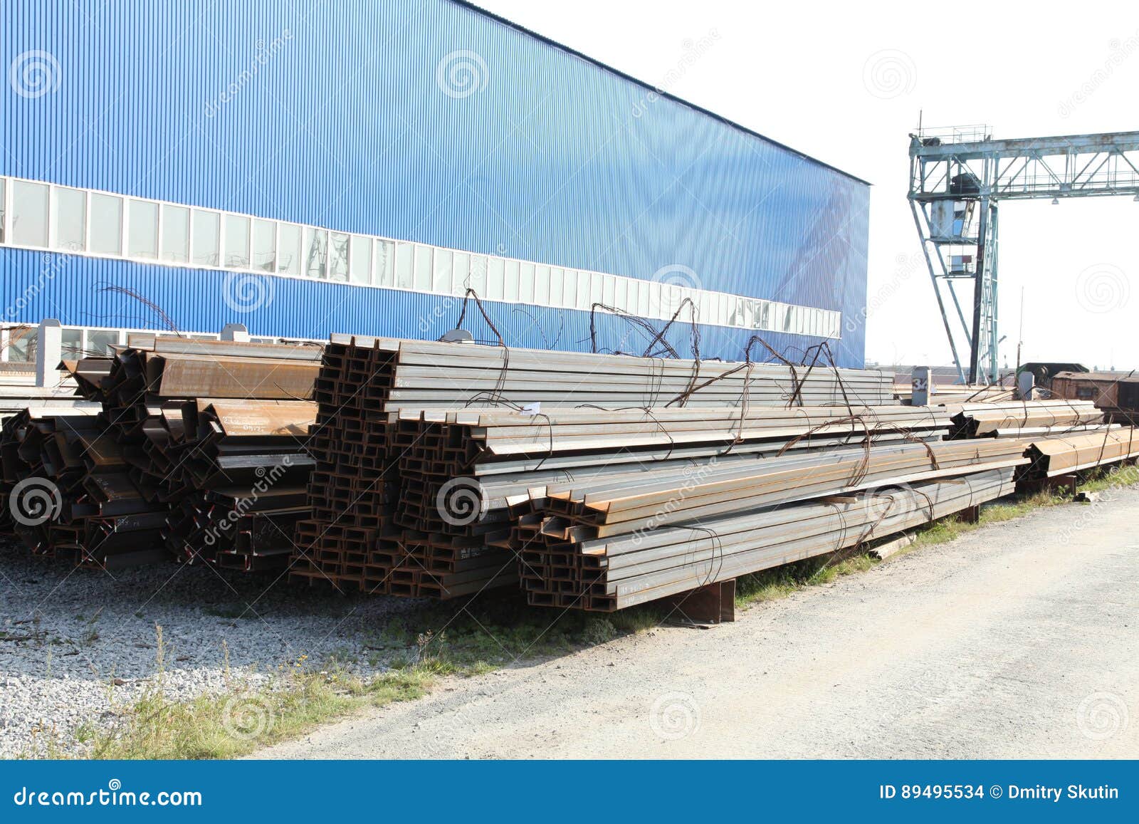 Steel Construction . Outdoor Warehouse Stock Photo Image of