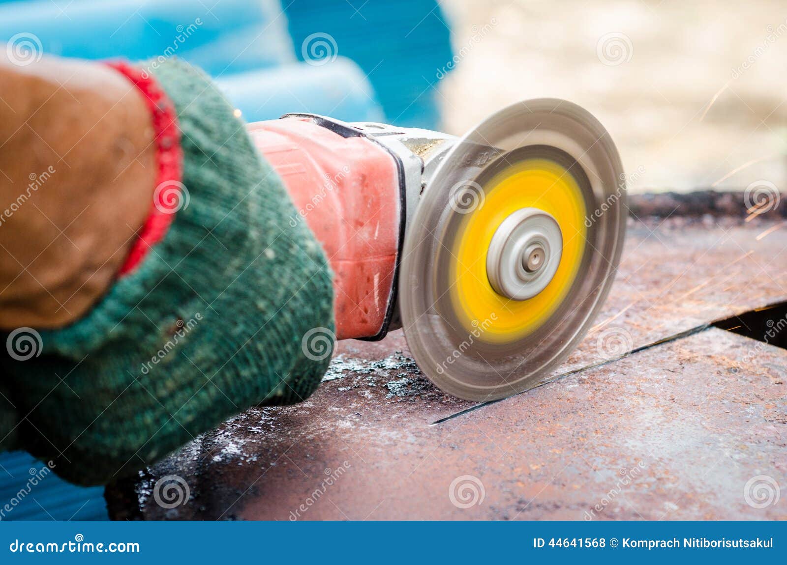 Steel cutter stock photo. Image of cutting, factory, engineering 44641568