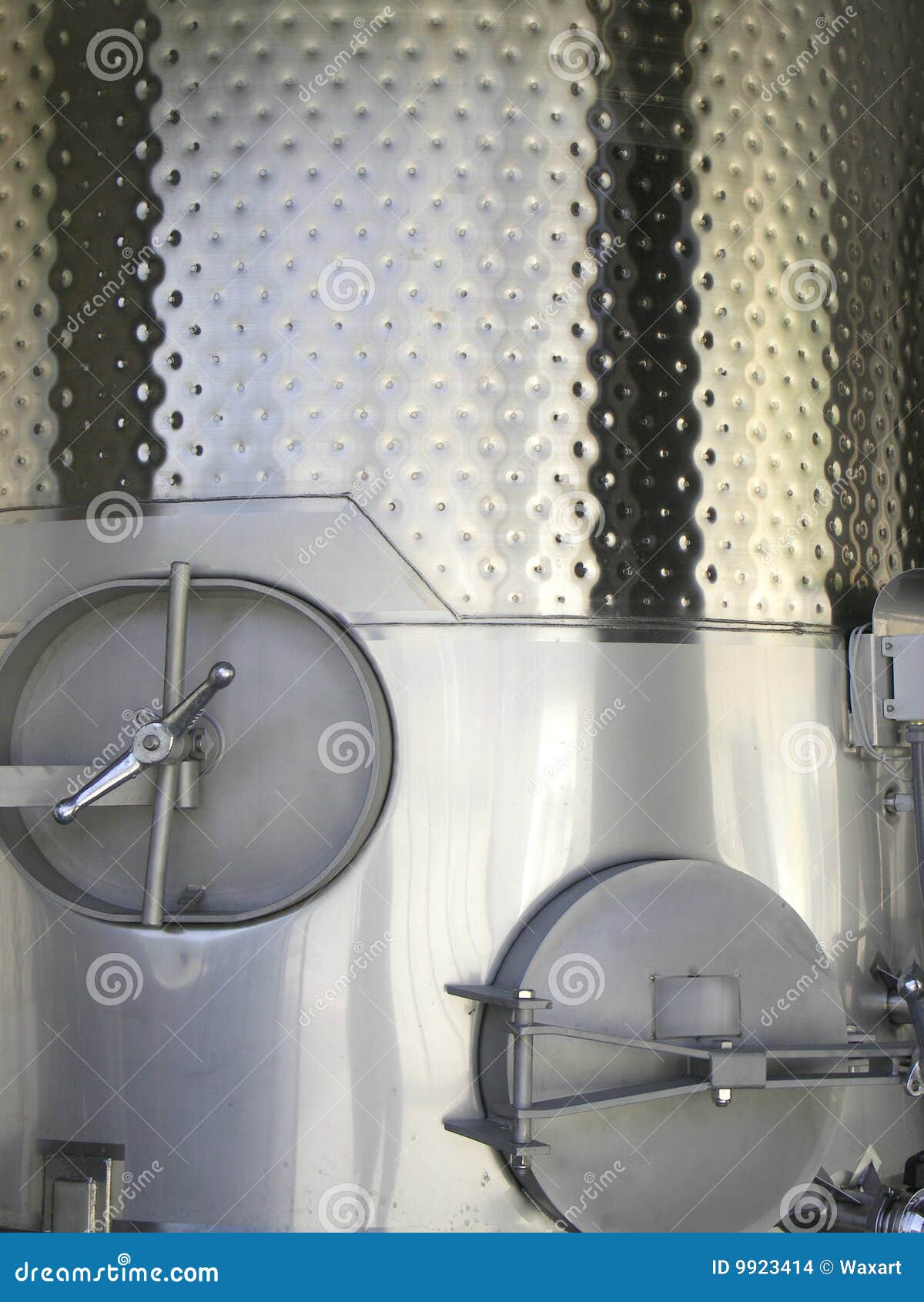 steel fermentation tank for wine.