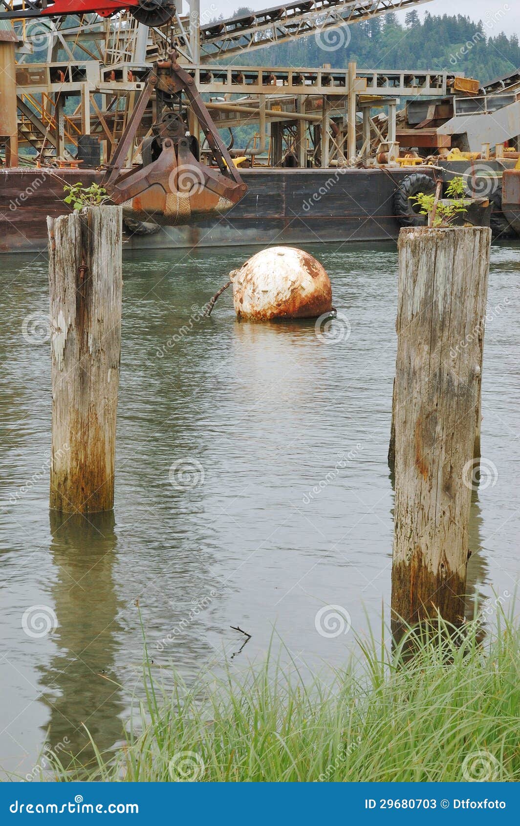 Steel Float stock image. Image of dredge, river, commercial 29680703