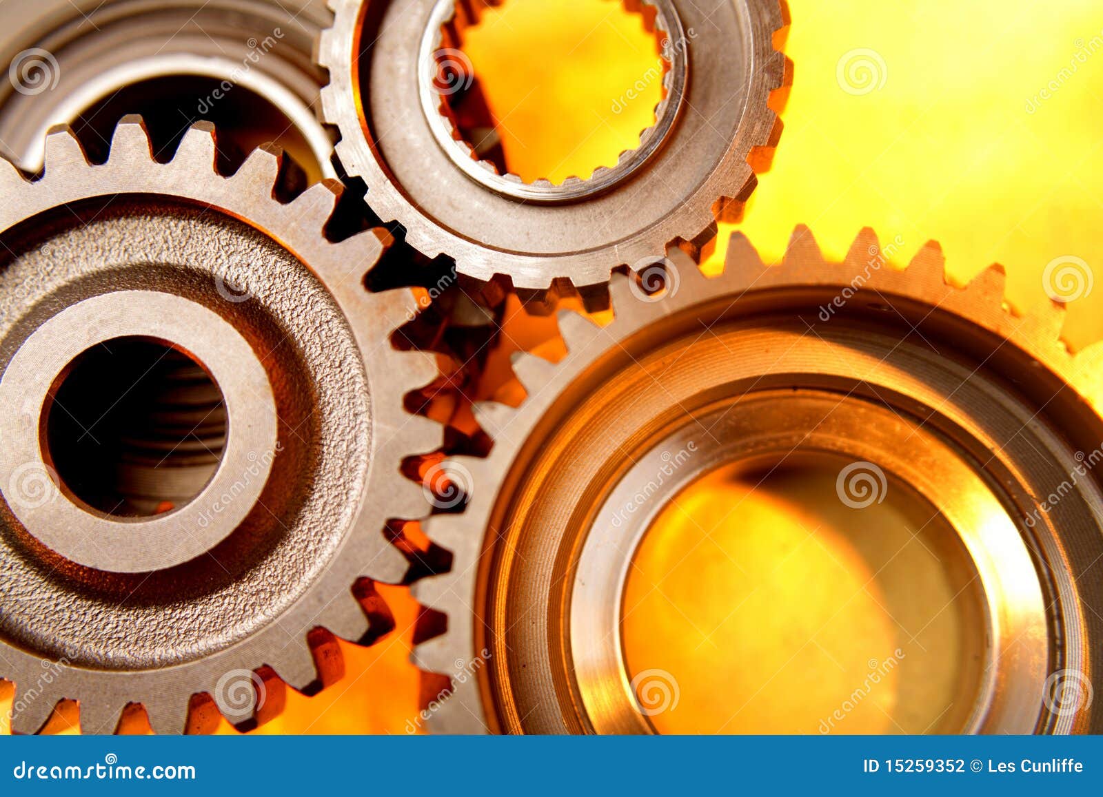 Steel gears stock photo. Image of cooperation, connect 15259352