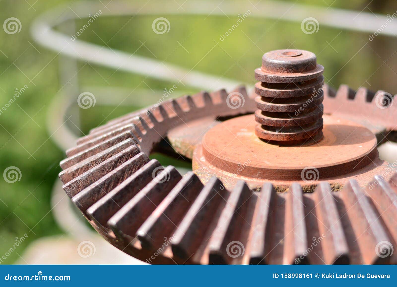 steel gears from an old mechanical device