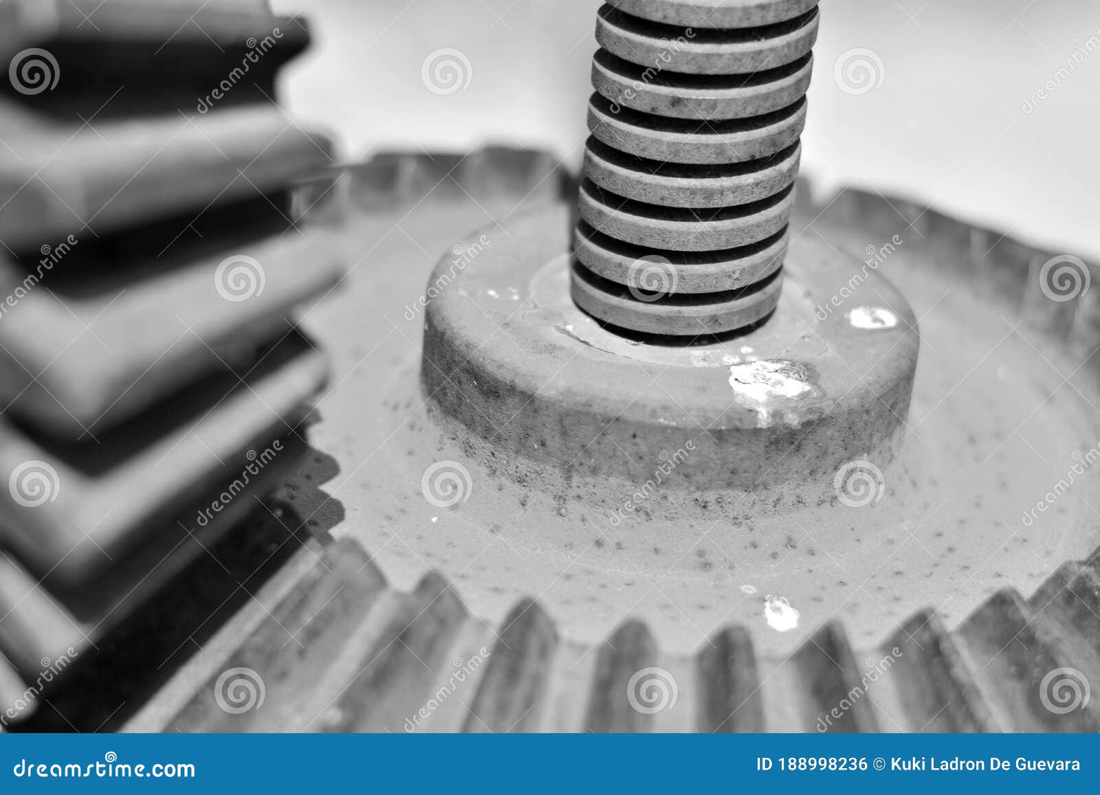 steel gears from an old mechanical device