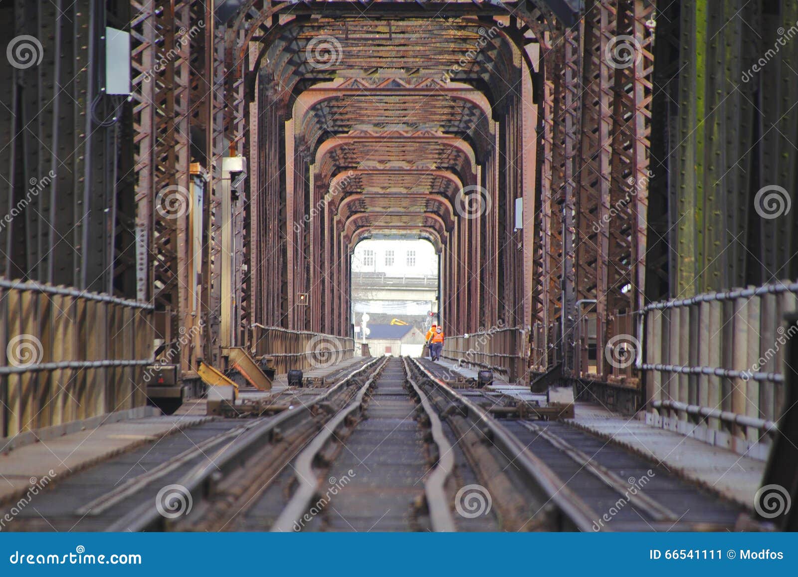Steel and Girder Train Bridge Stock Image Image of track, industrial