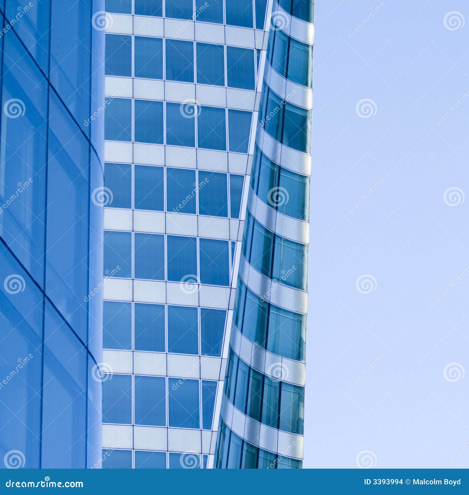 Steel and glass building stock photo. Image of office 3393994