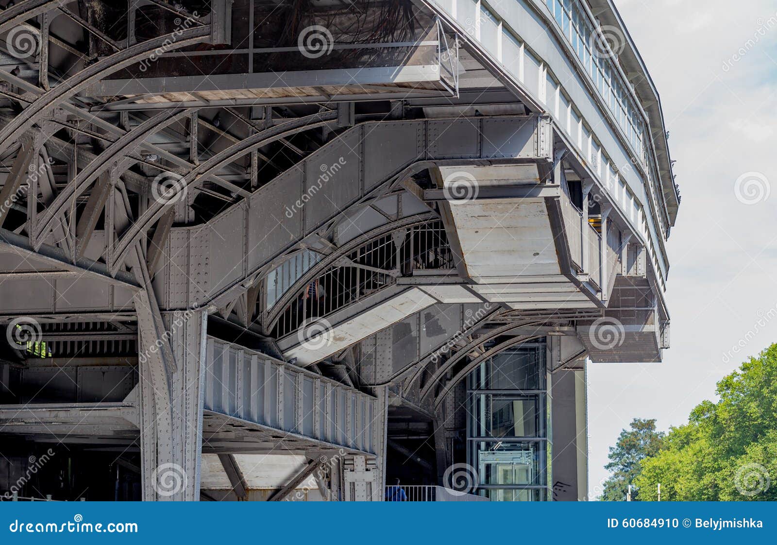 steel gray bridge over water